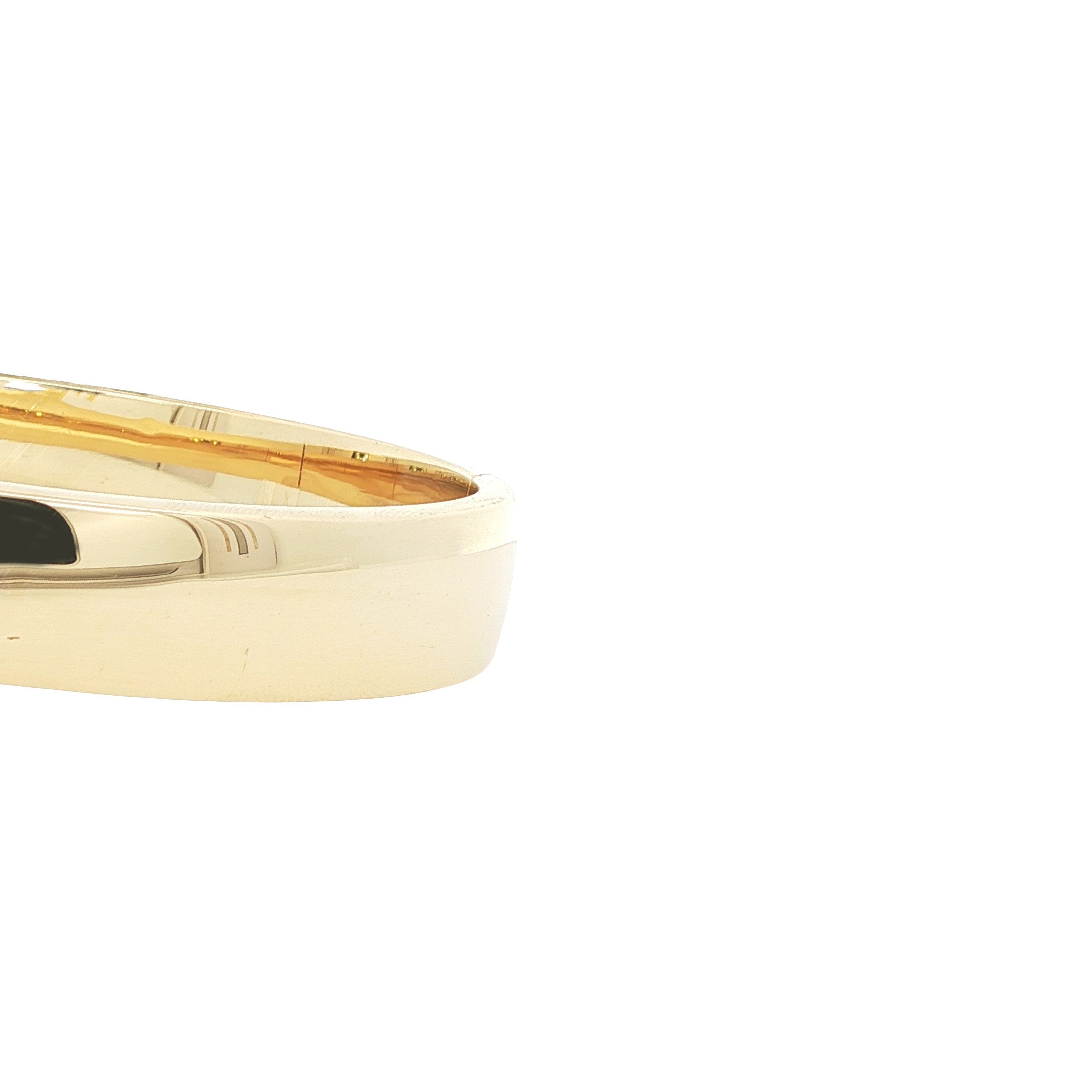 Gouden vintage gladde bangle 14 kt