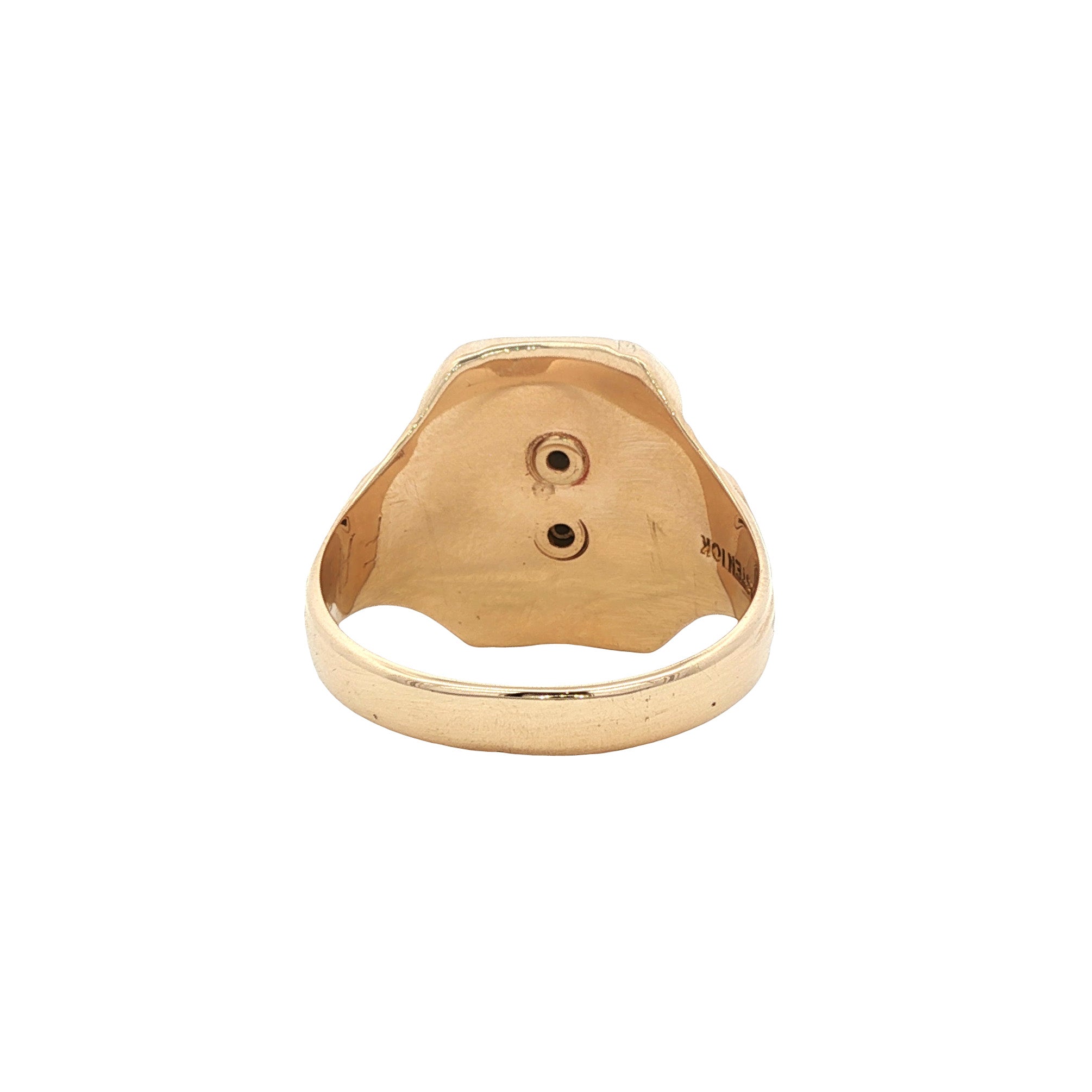 Zegelring met onyx 10 kt