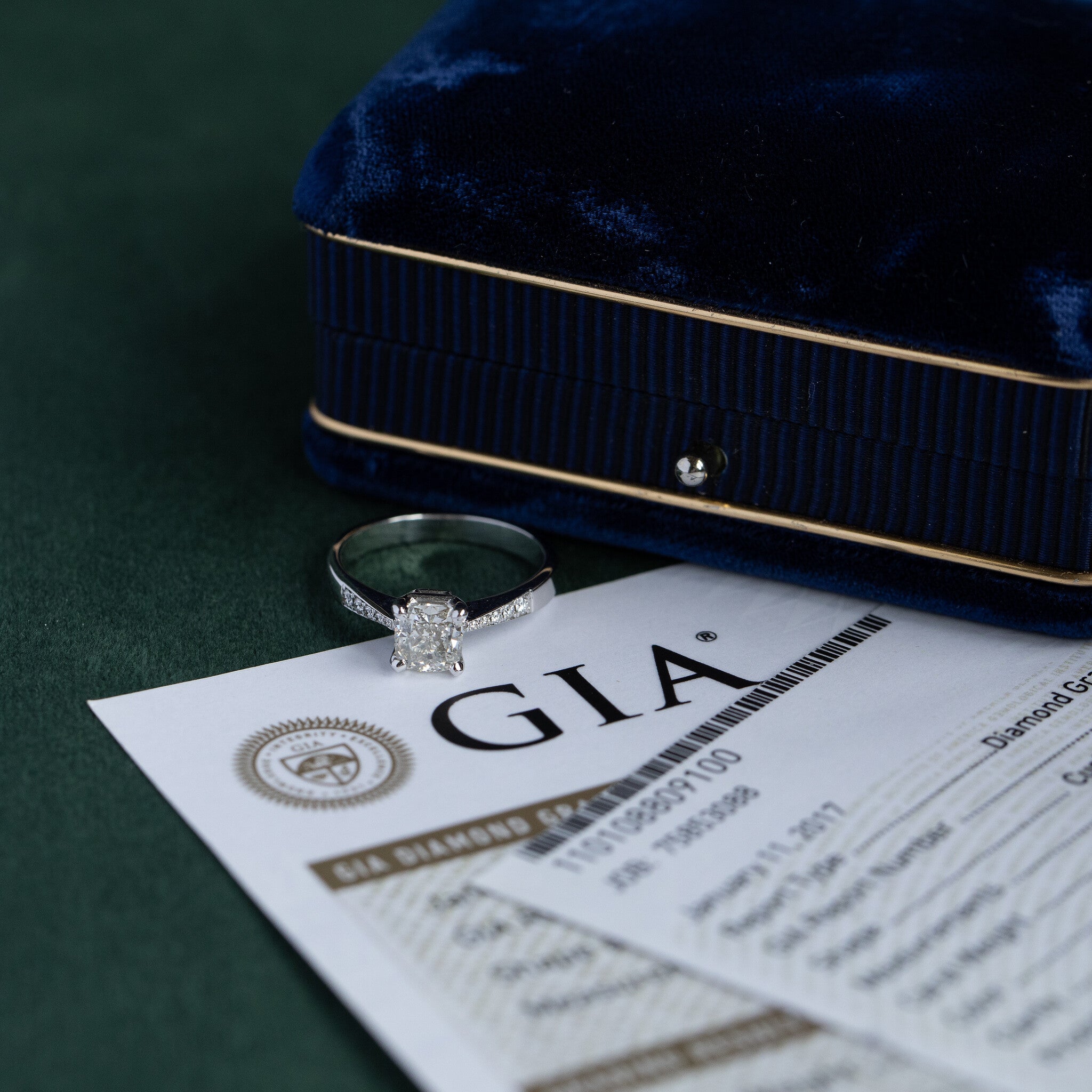 Witgouden ring met diamant 18 krt* nieuw