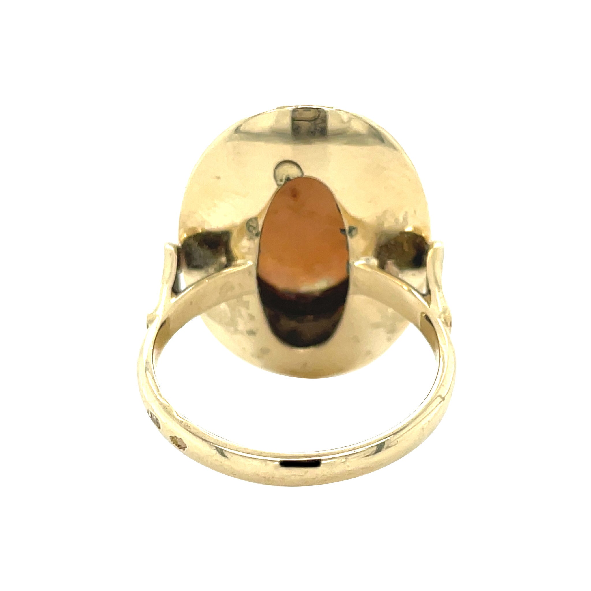Gold vintage ring with opal 14 kt