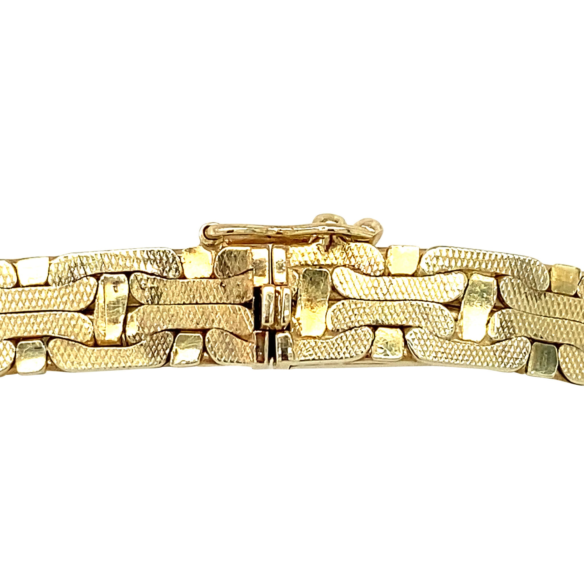 Gouden fantasie choker 14 krt