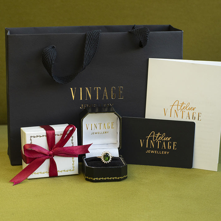 Lady Di ring 14 krt - Moss