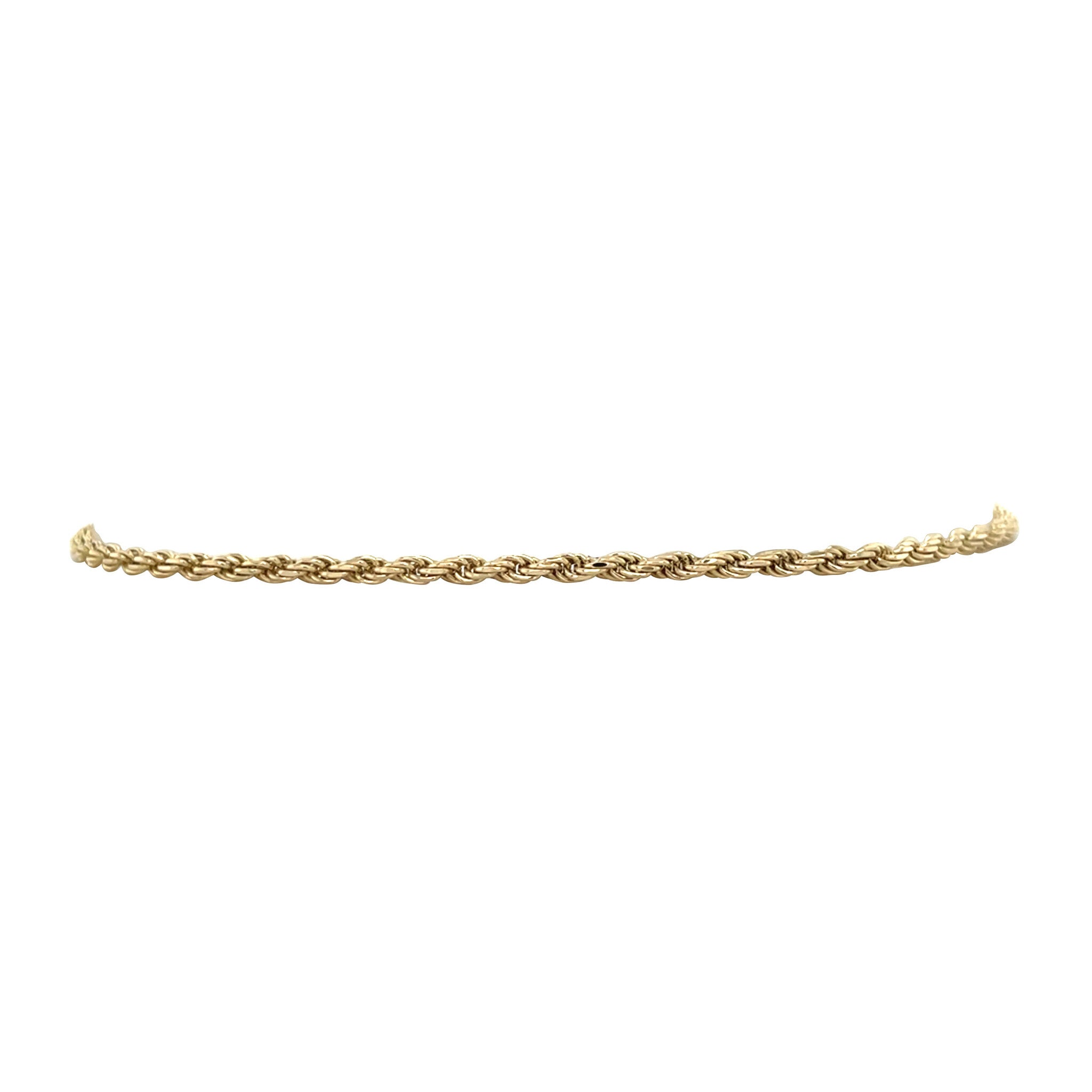 Gouden vintage koord armband 14 kt