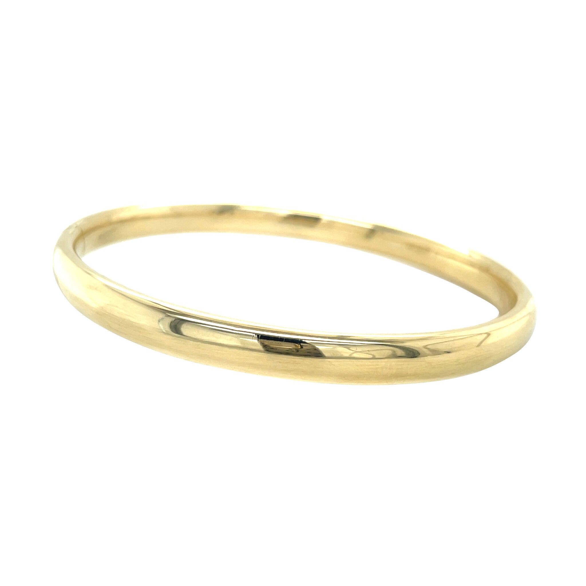 Vintage smooth 14 kt gold bangle