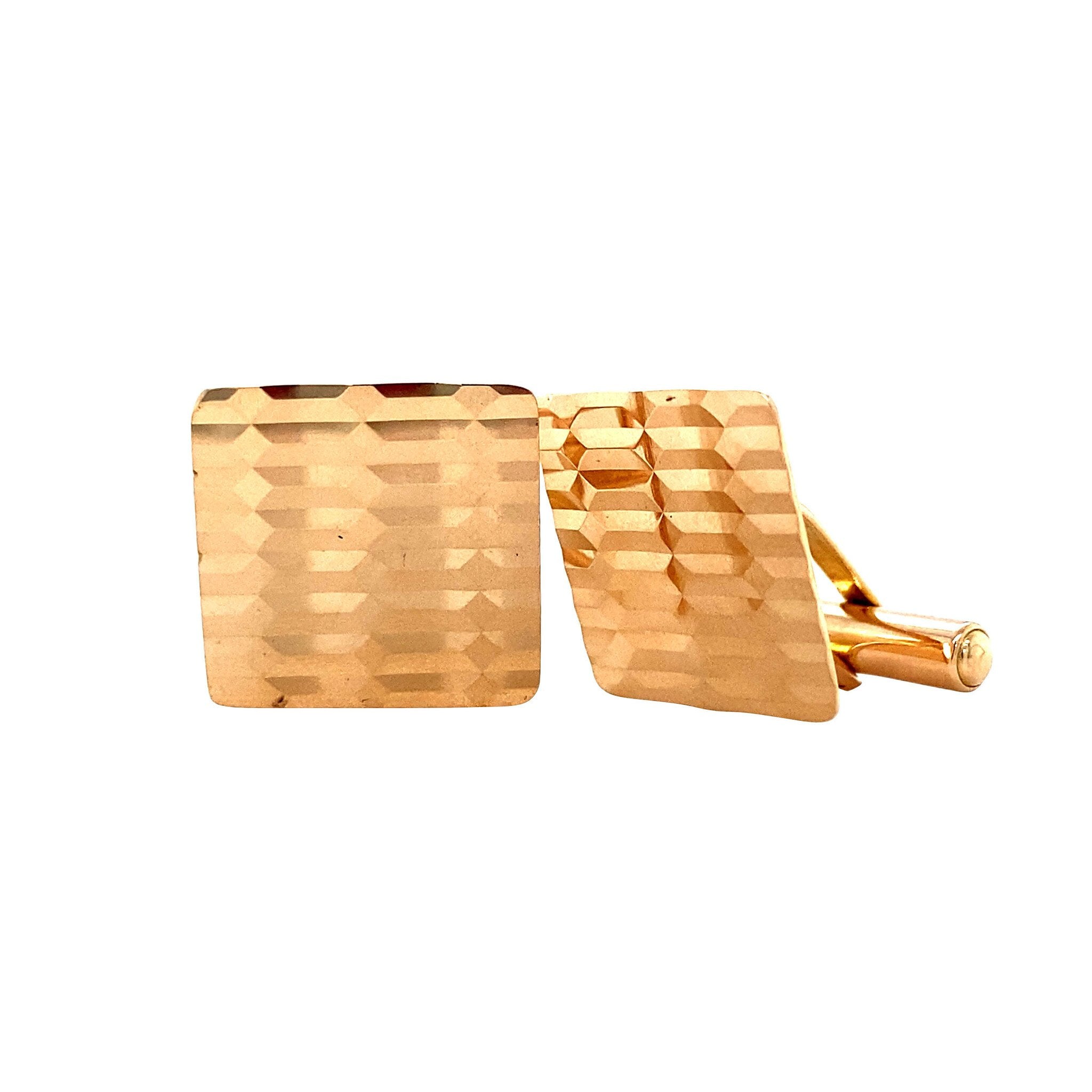 Gouden manchetknopen 18 krt