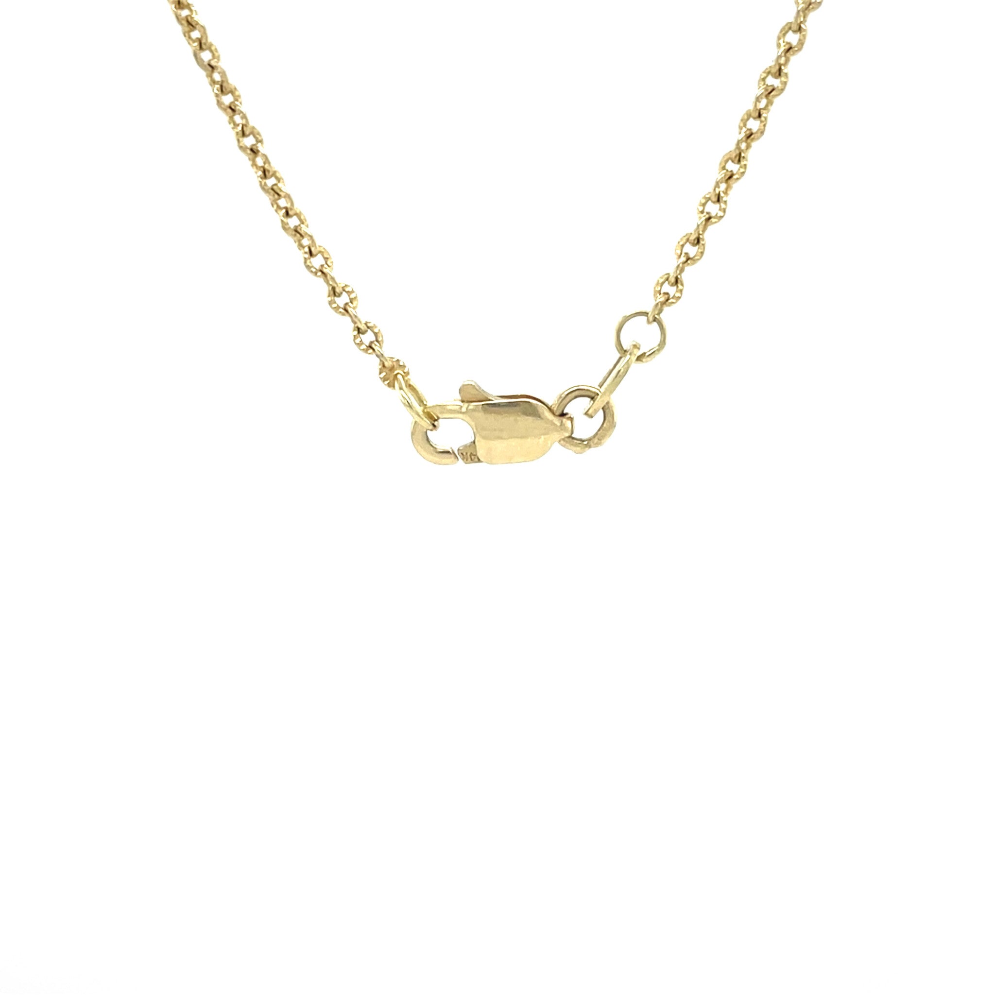Gouden vintage anker collier 14 krt
