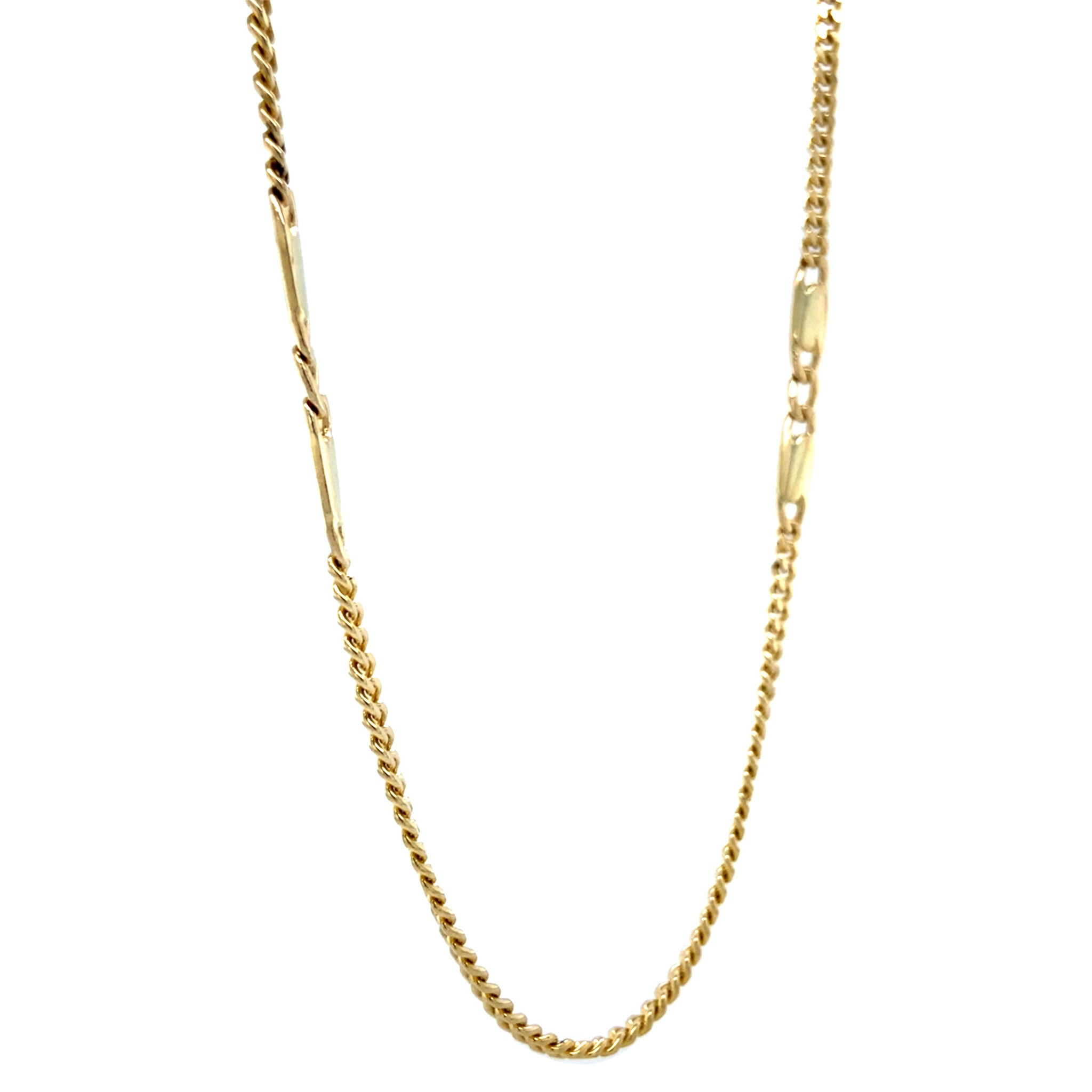 Gouden vintage fantasie collier 14 krt