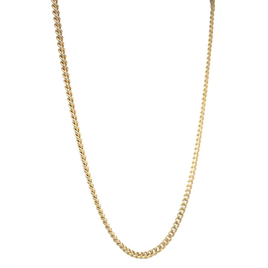 Gouden vintage gourmet collier 14 krt