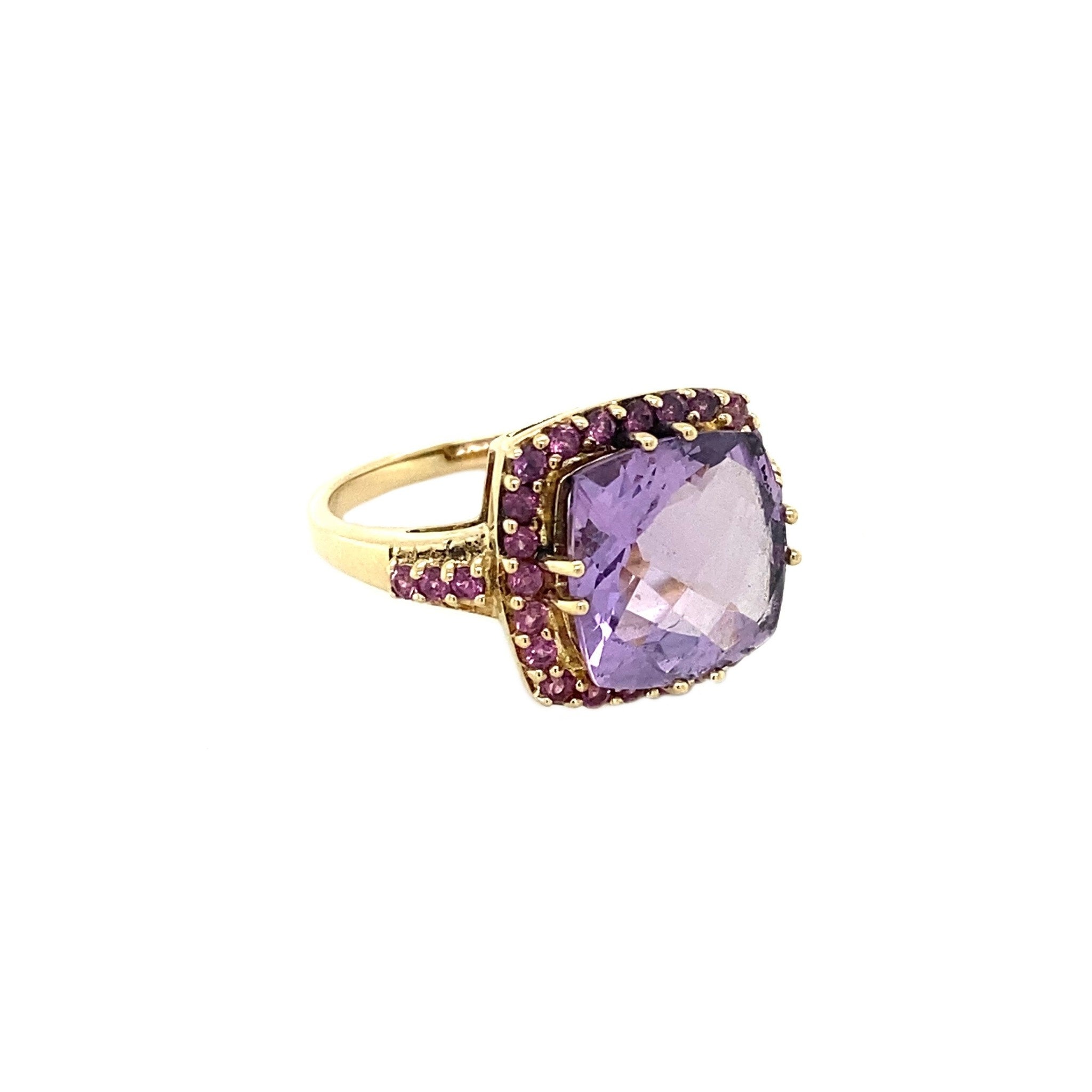 Amethyst ring 9 kt