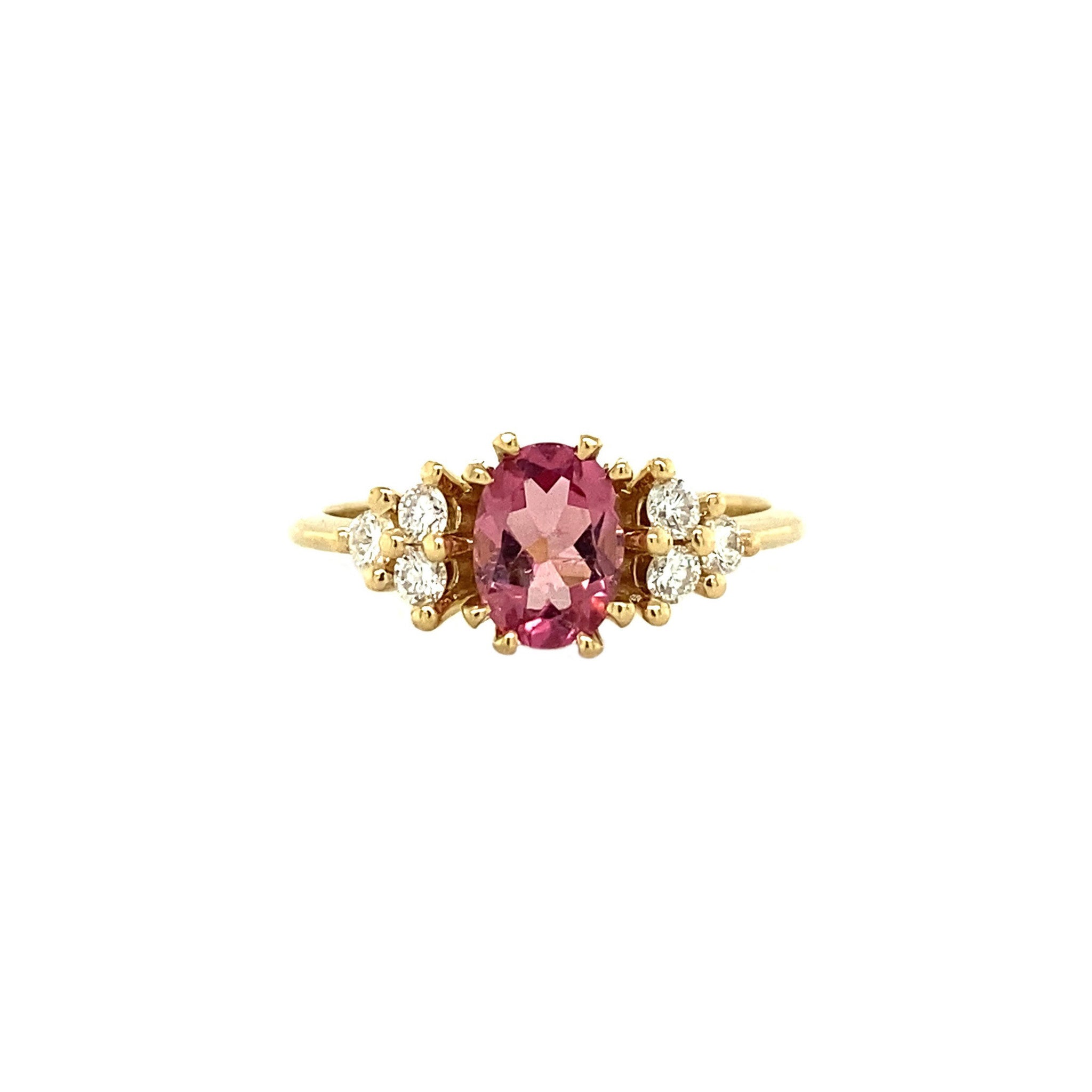 Audrey ring 14 krt - Pink Sakura