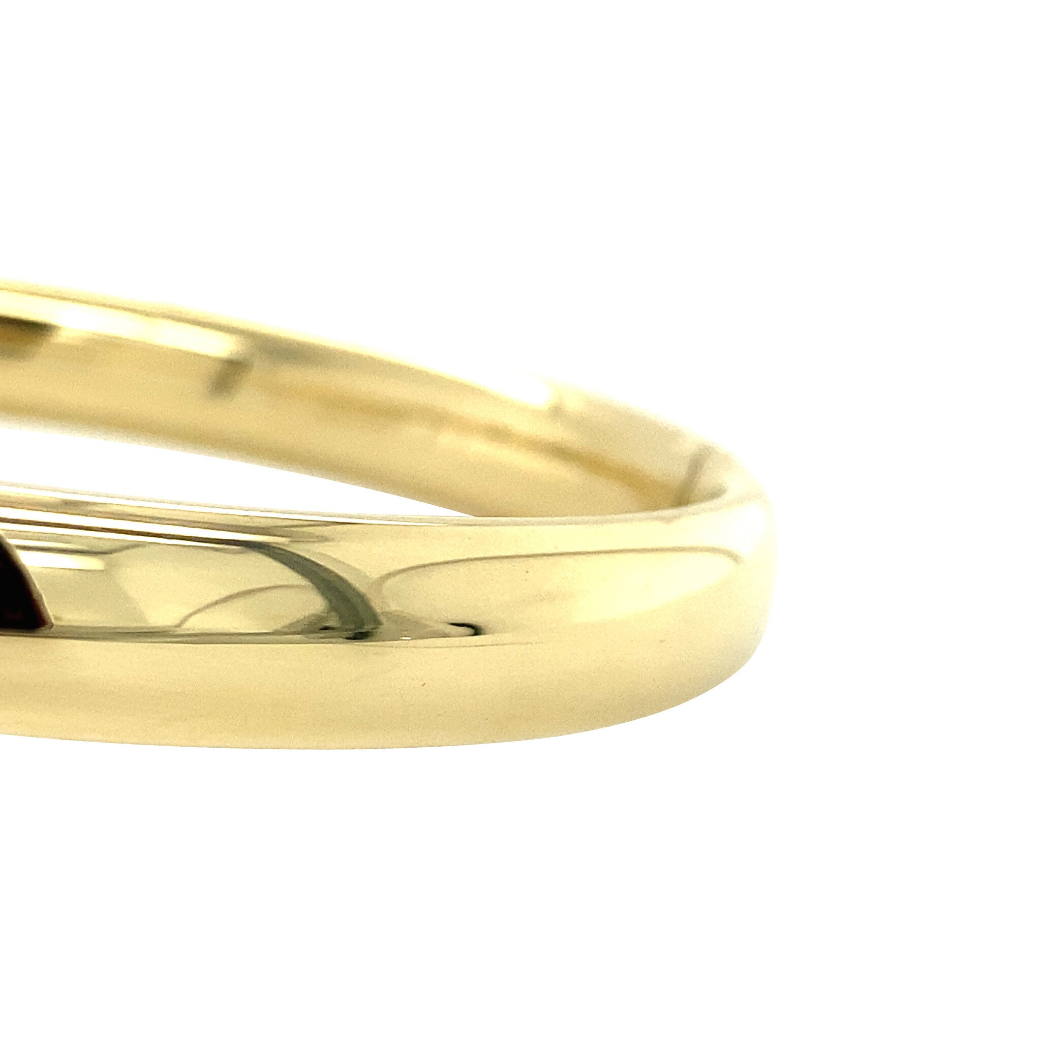 Gouden gladde bangle 14 krt