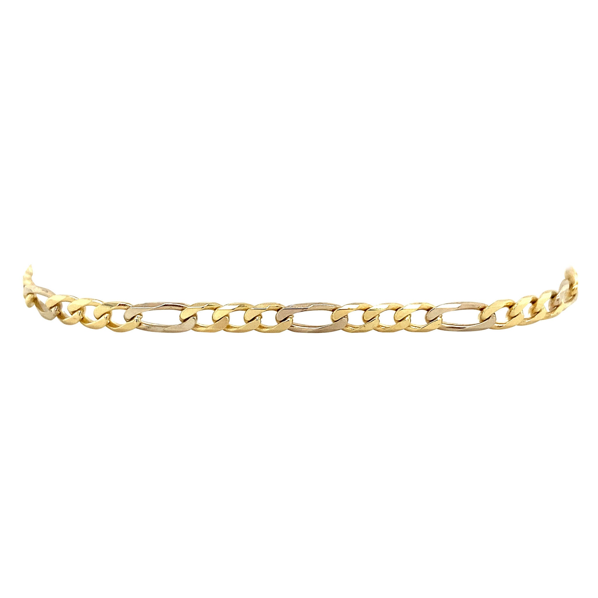 Vintage 14 kt gold Figaro bracelet