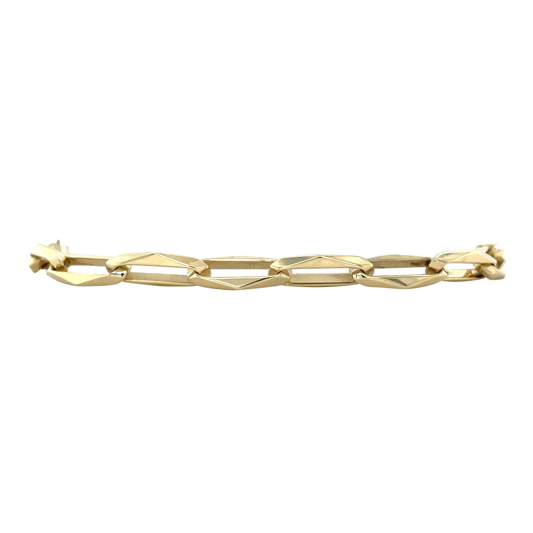 Gouden vintage closed forever armband 14 kt