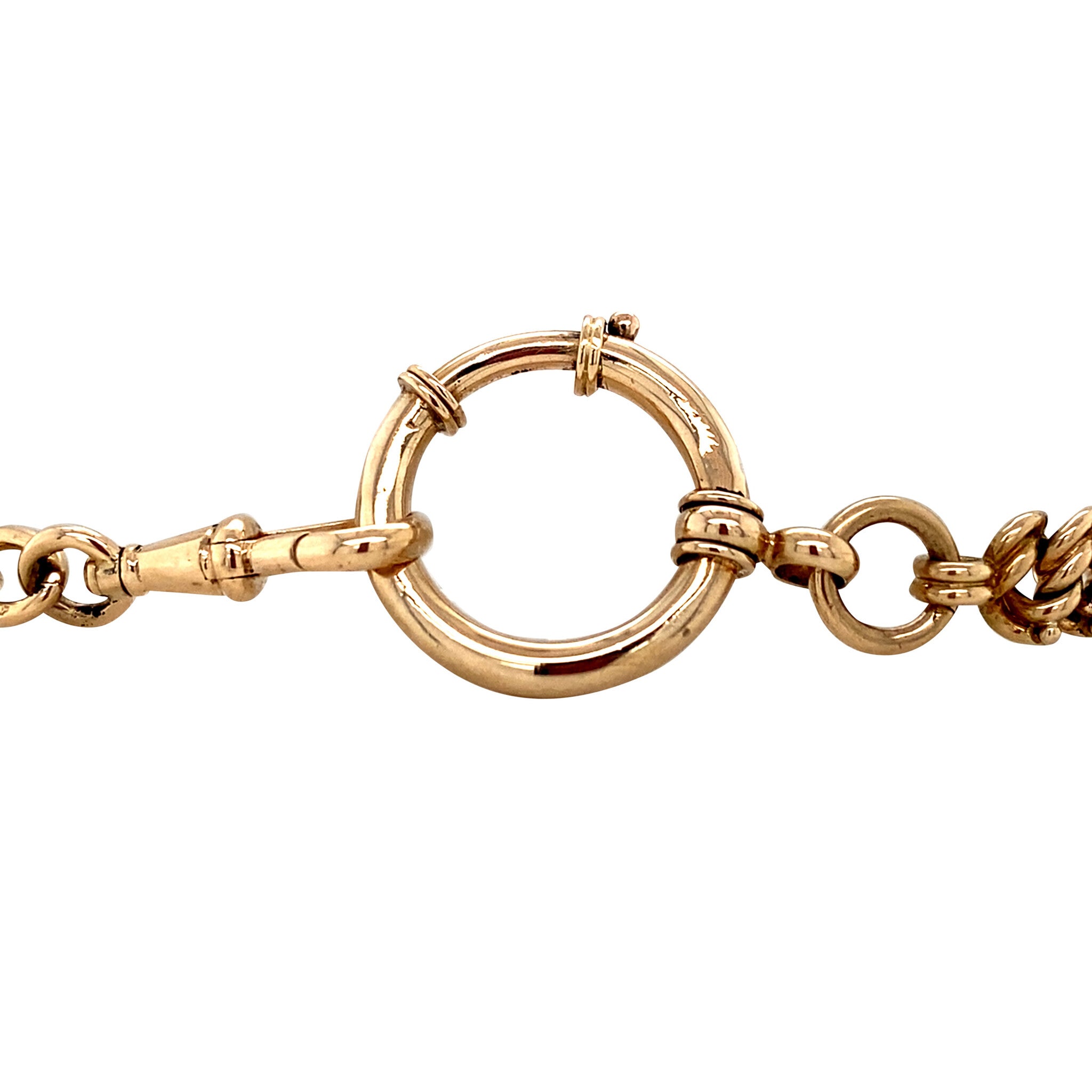 Vintage gouden fantasie armband 14 krt