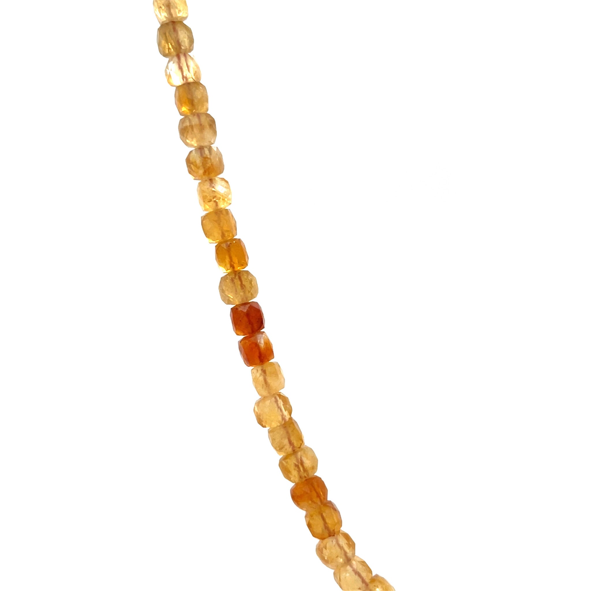 Vintage citrien collier met gouden sluiting 14 kt