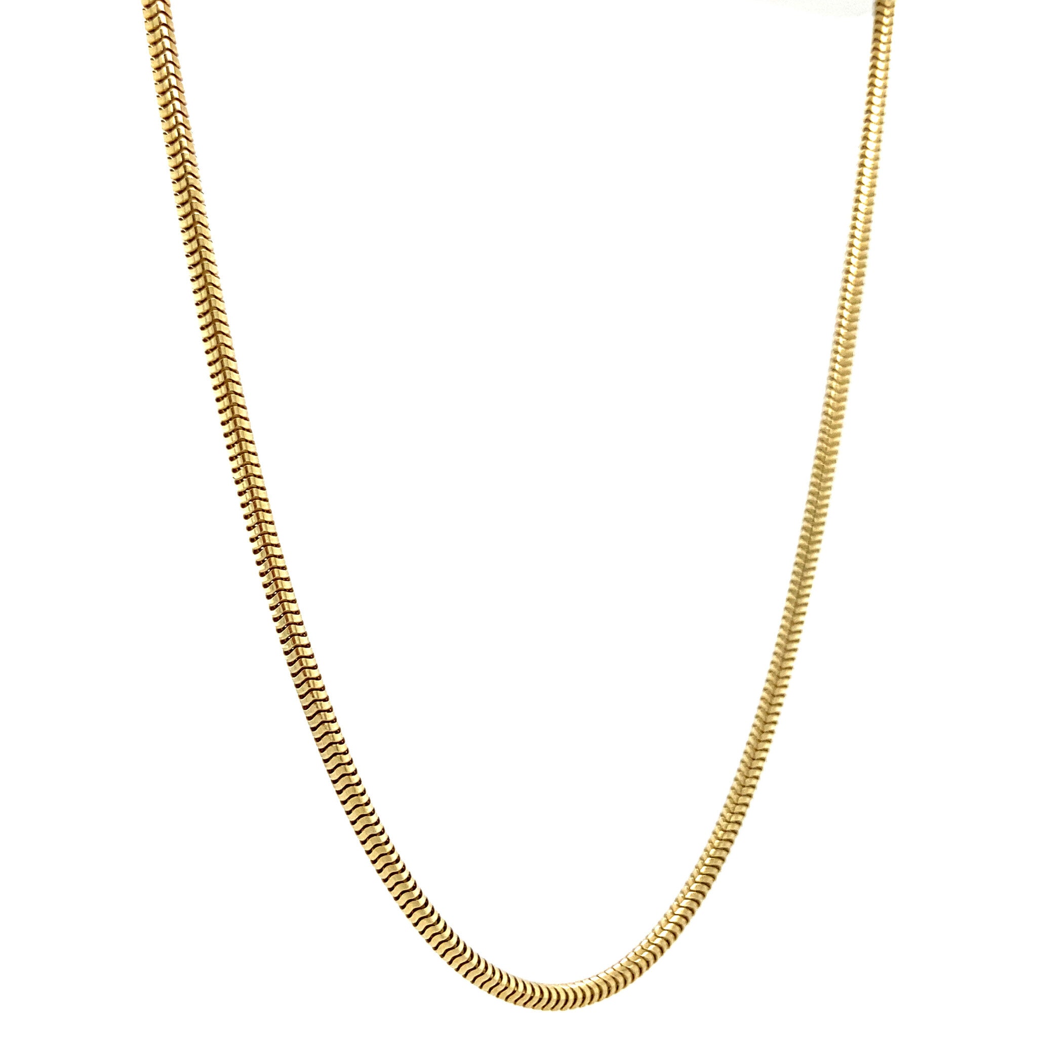 Gouden slang collier 14 krt