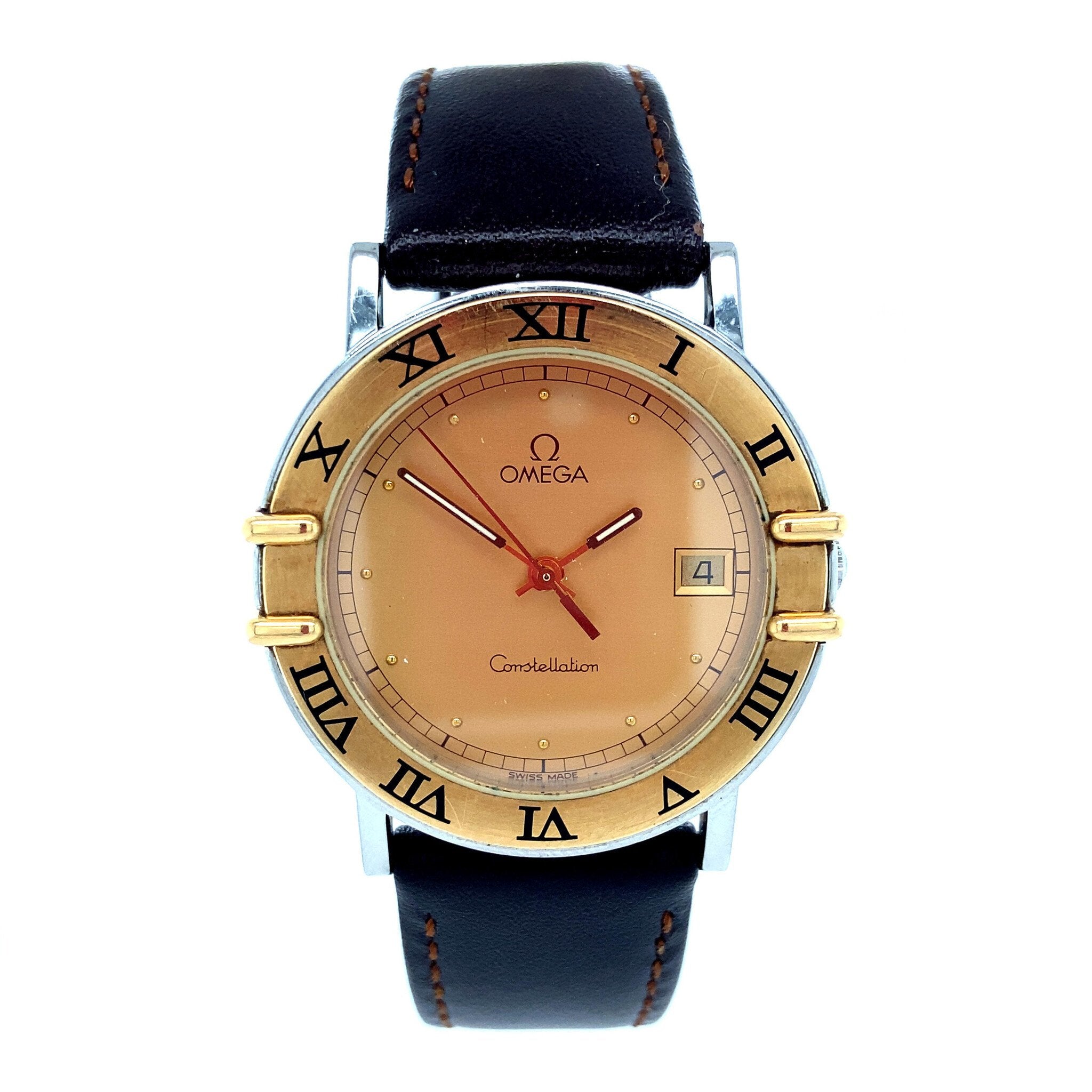 Omega Constellation watch 18 kt/steel