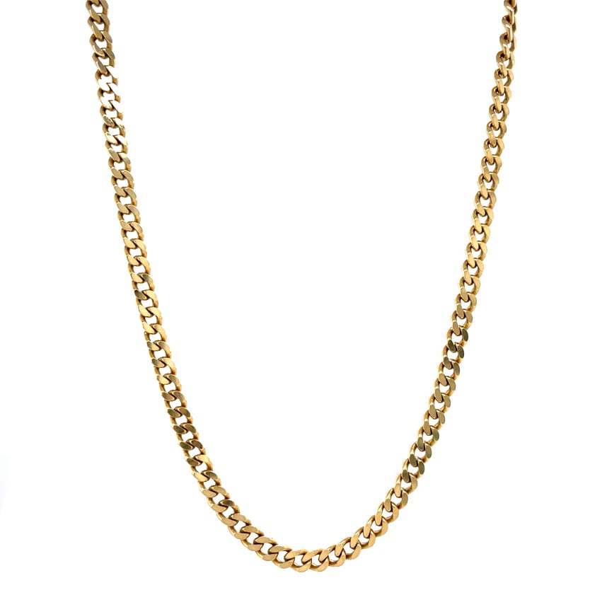 Gouden vintage gourmet collier 14 krt