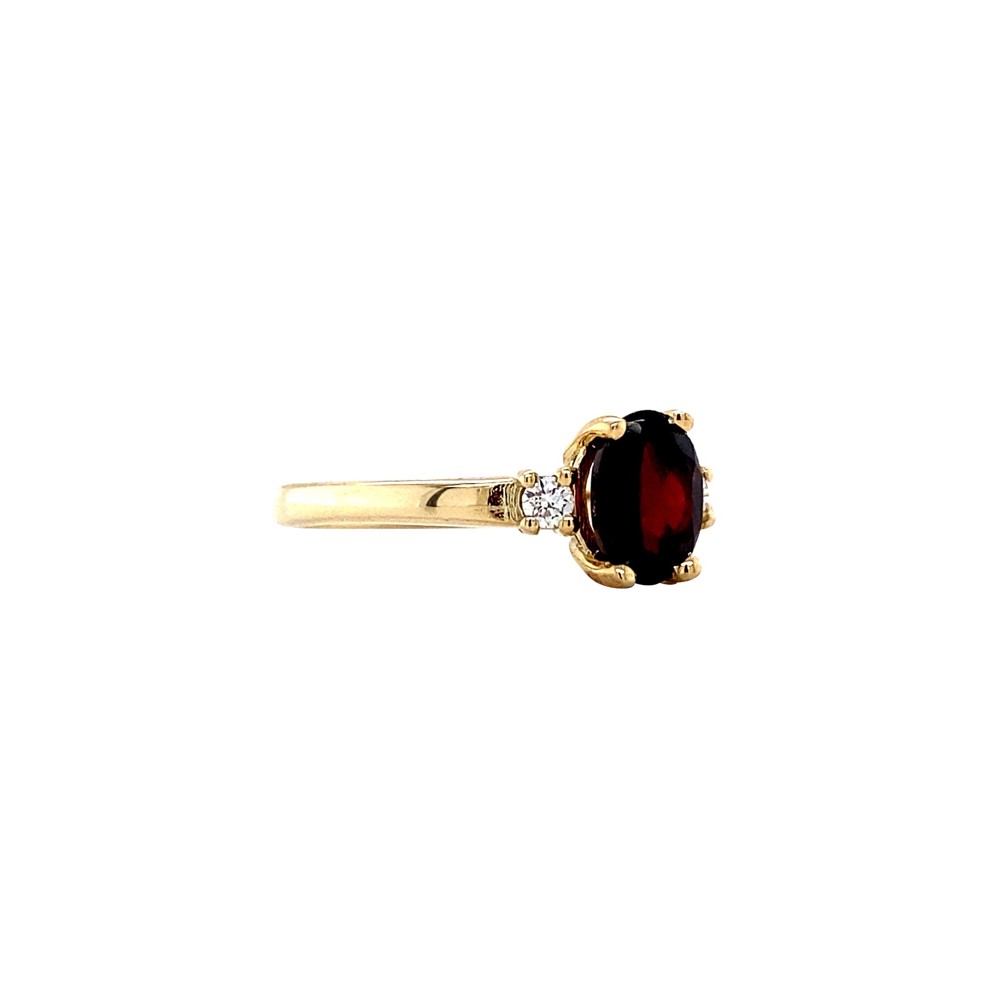 Grace ring 14 kt - Merlot