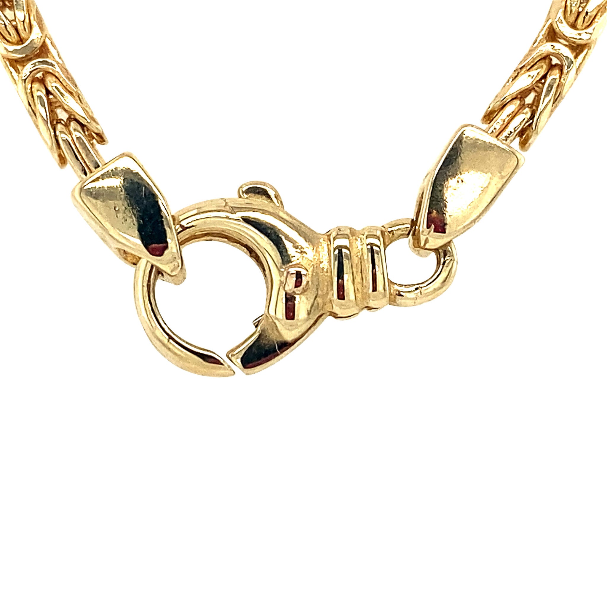 Gold necklace king link 60 cm 14 krt