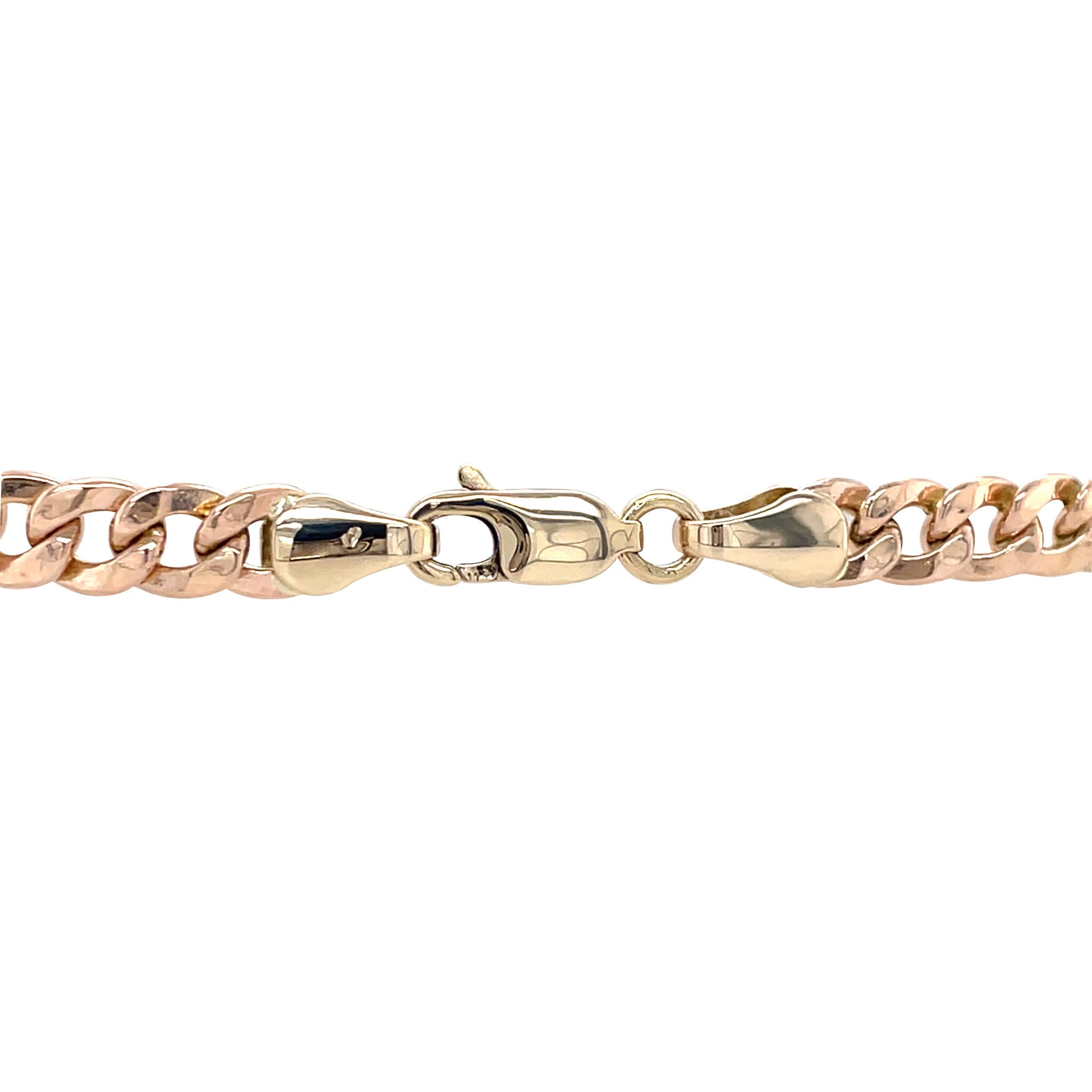 Vintage bicolour gold bracelet with sapphire and diamond 14 ct