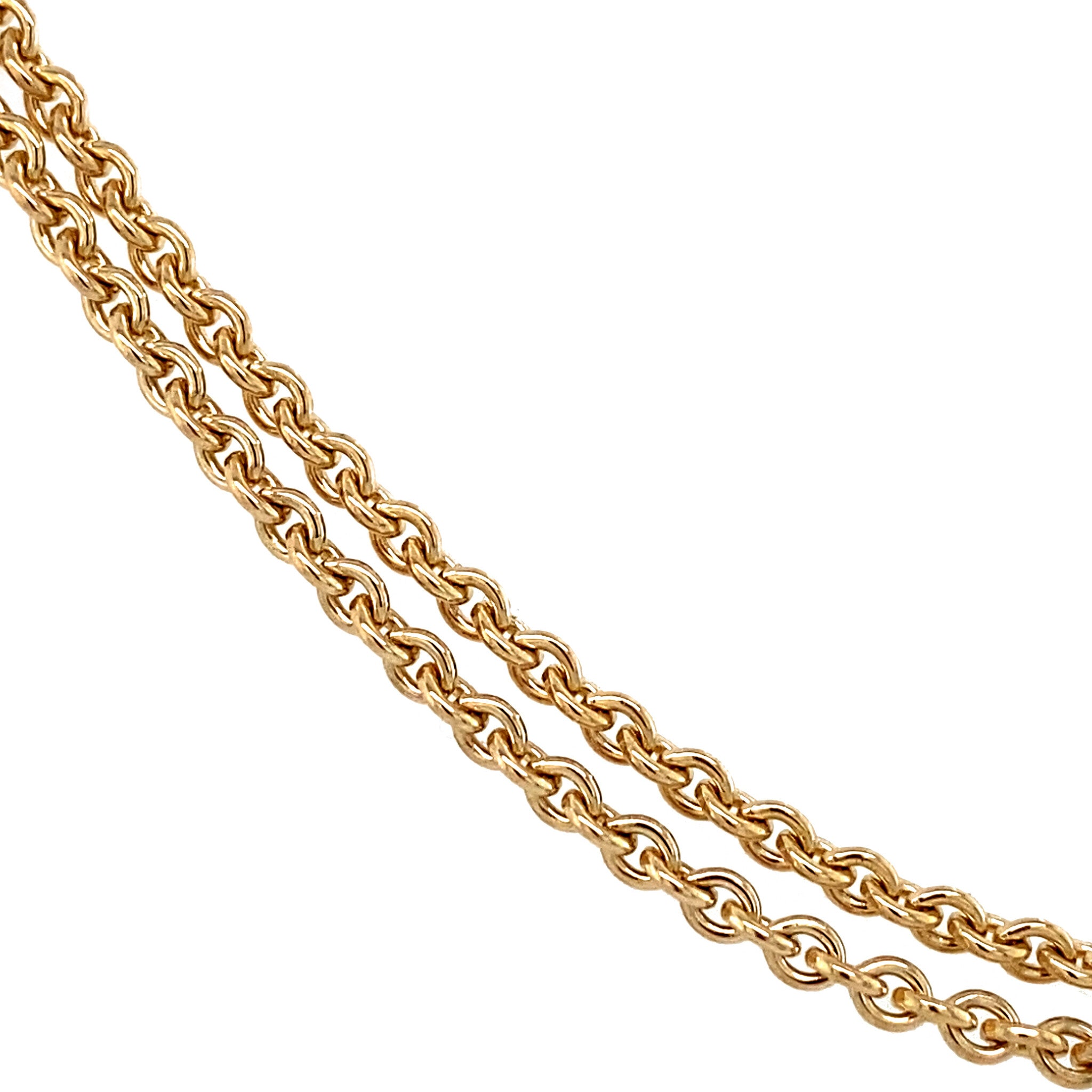 Gold necklace with diamond pendant 14 kt