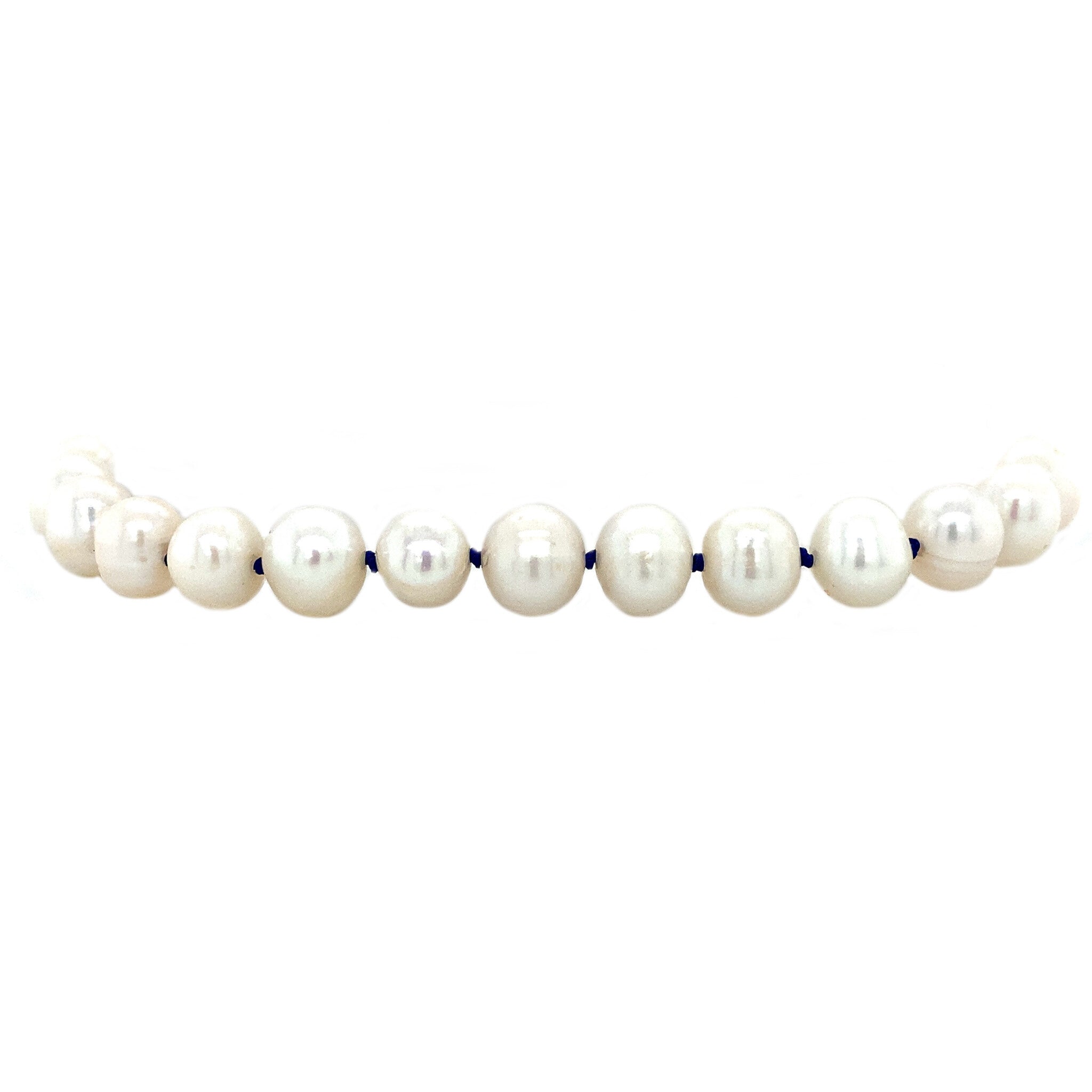 Bracelet with pearls 21 cm 14 krt