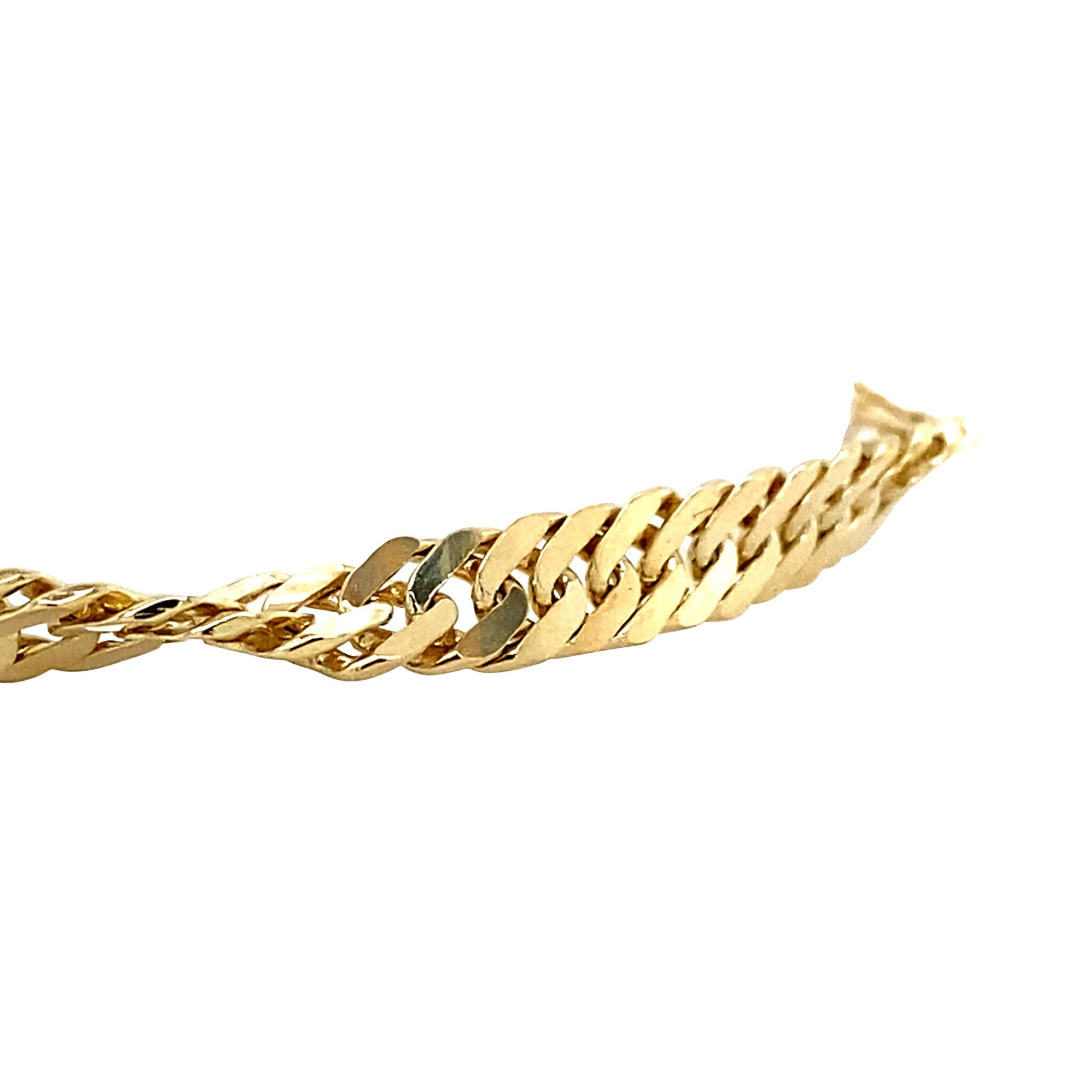 Gold vintage singapore bracelet 14 kt