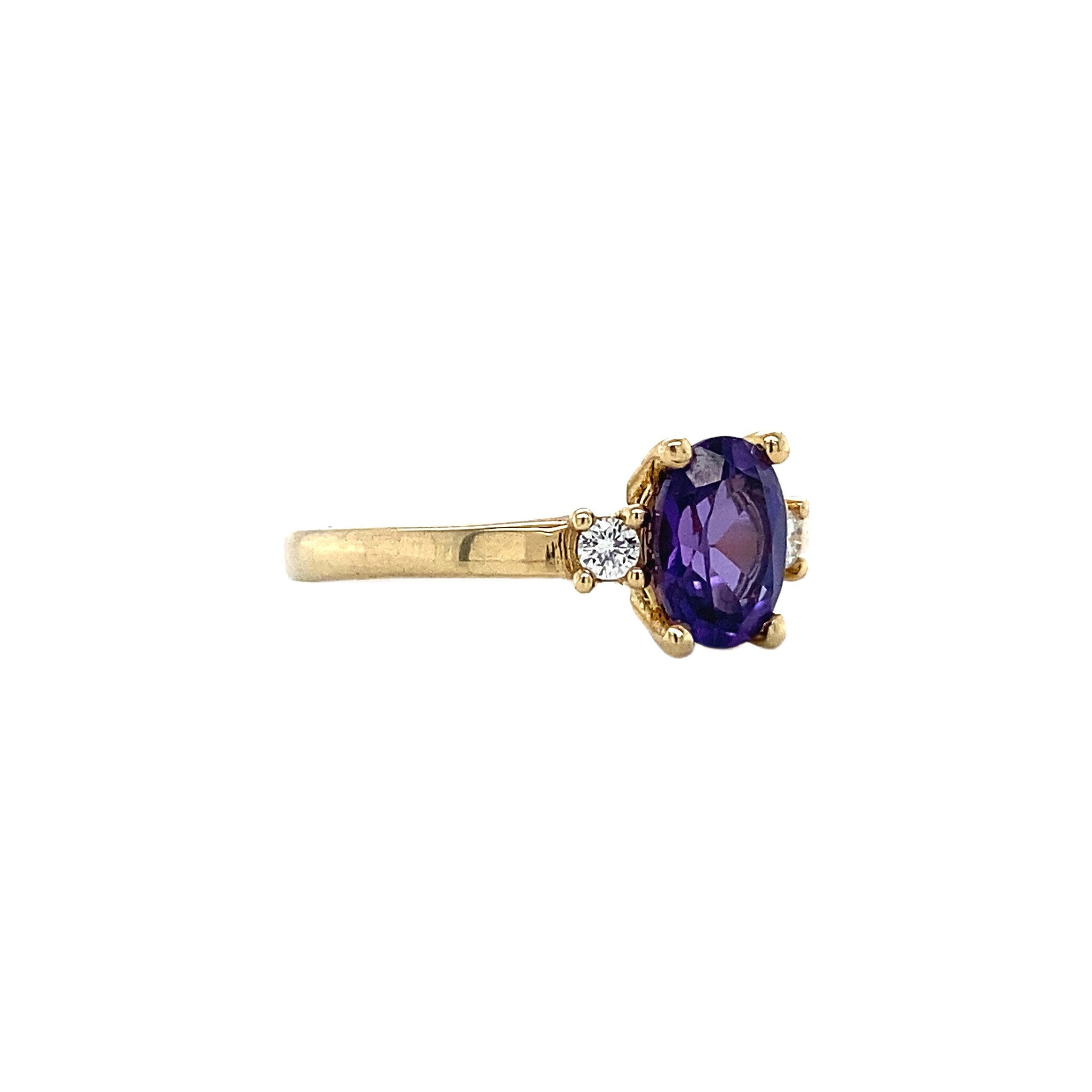 Grace ring 14 krt - Violet