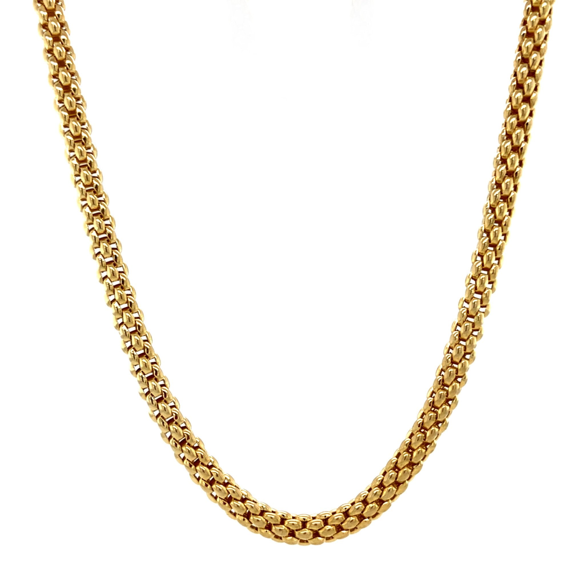 Gouden vintage fantasie collier 14 krt