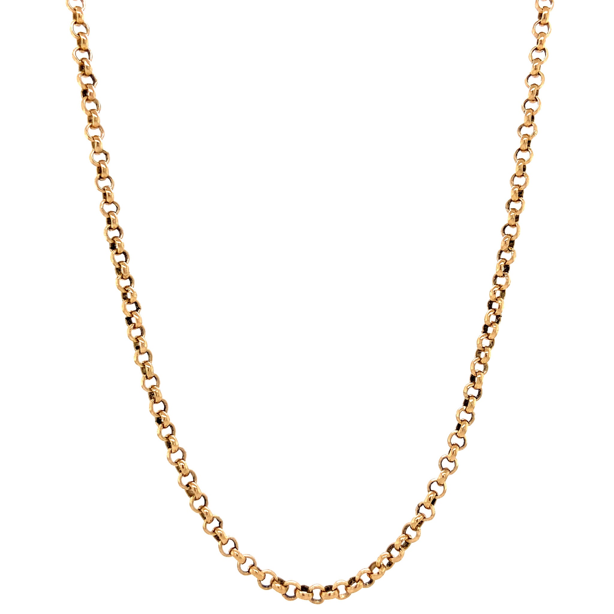 14 kt gold jasseron necklace