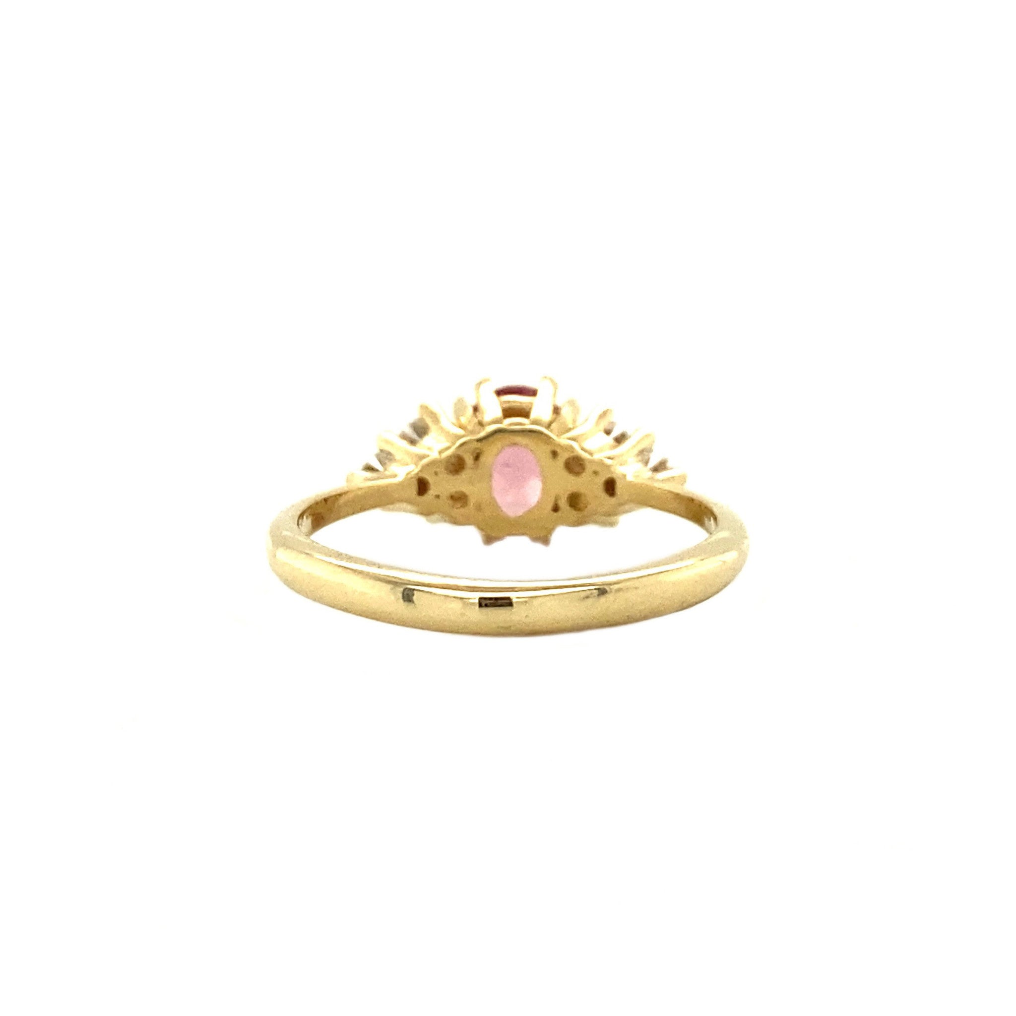 Audrey ring 14 krt - Pink Sakura
