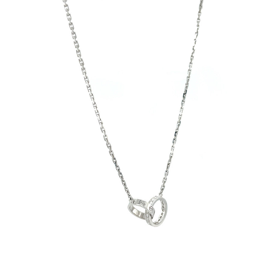Witgouden Cartier LOVE-hanger collier 18 kt
