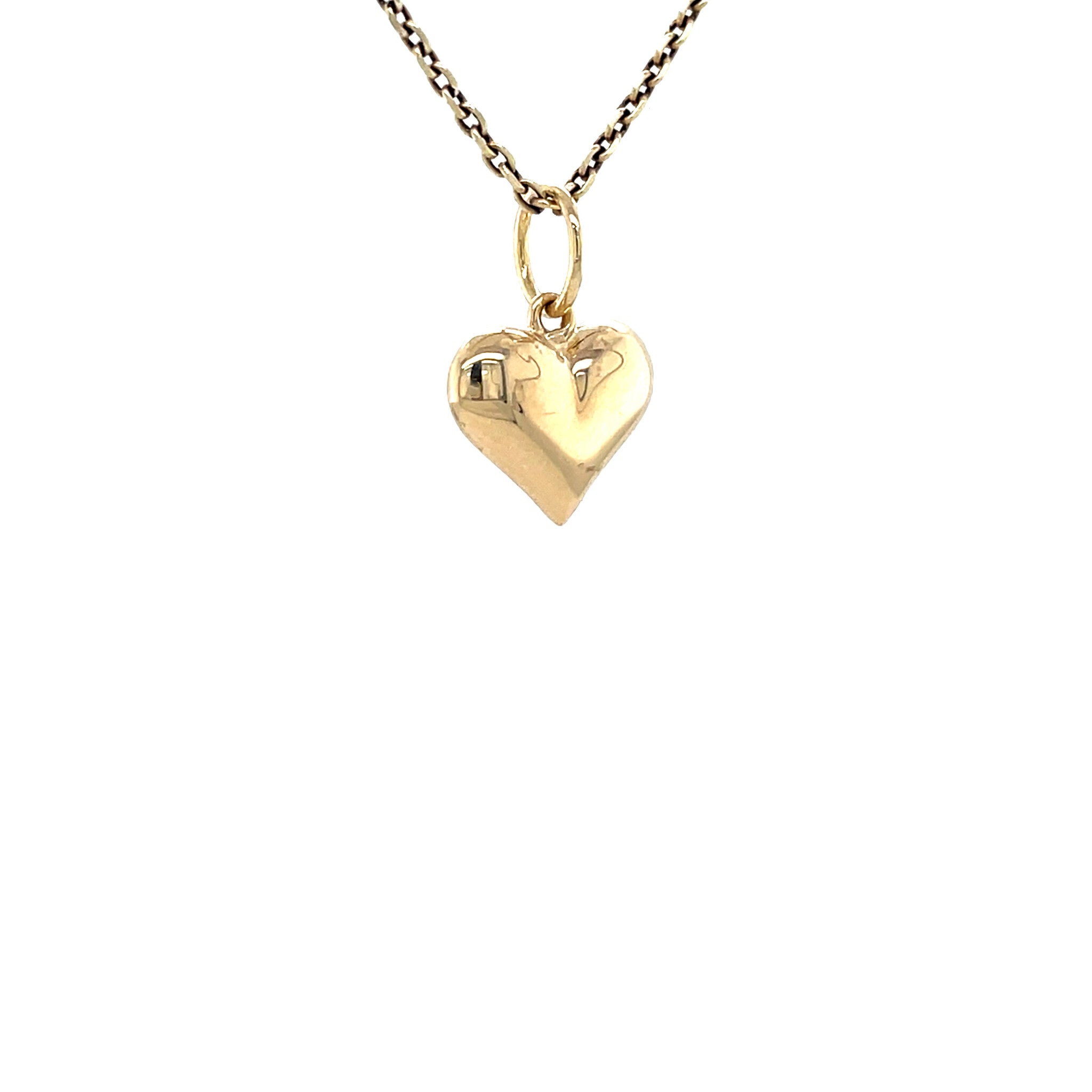 Gouden hart hanger 14 krt