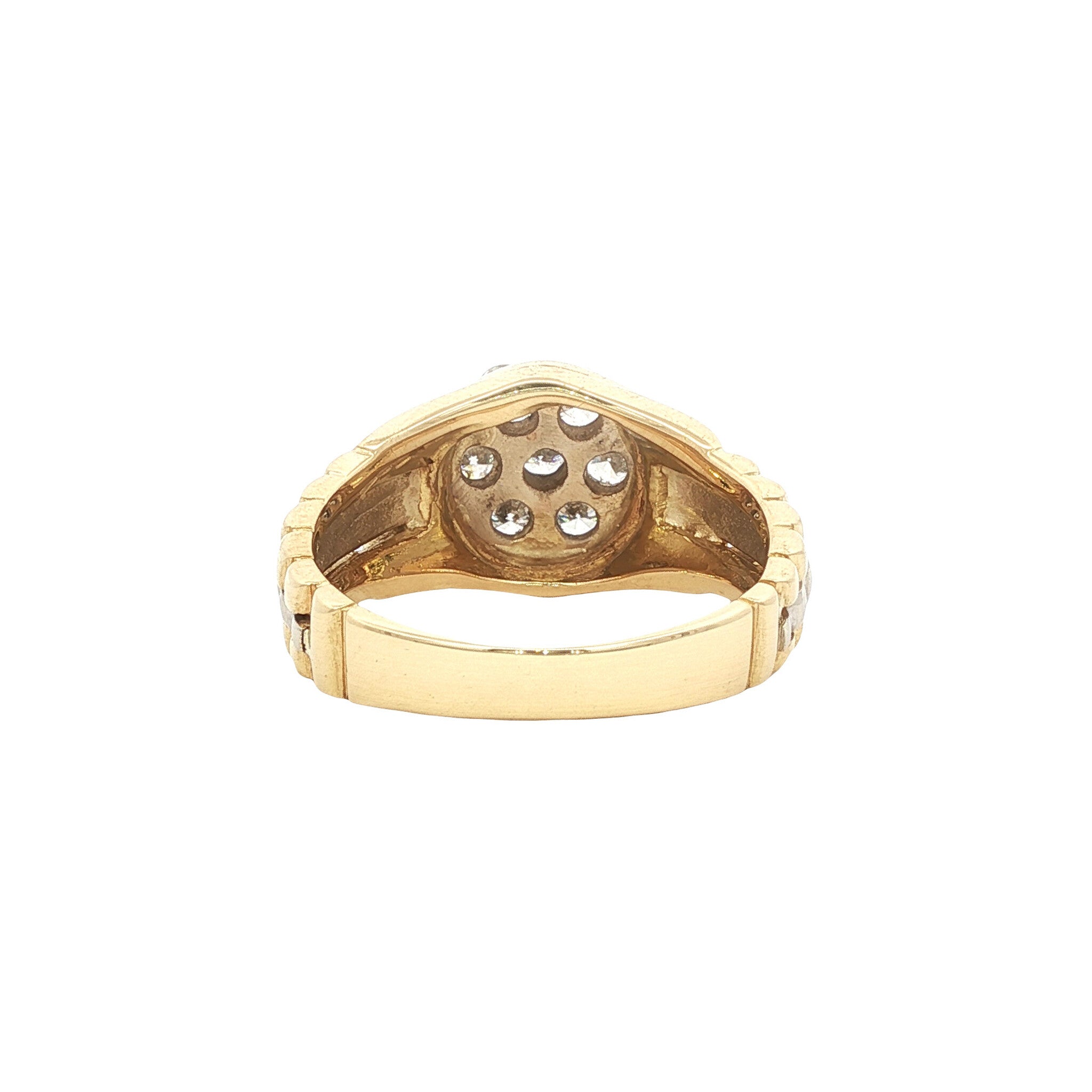 Gouden ring met diamant 18 kt