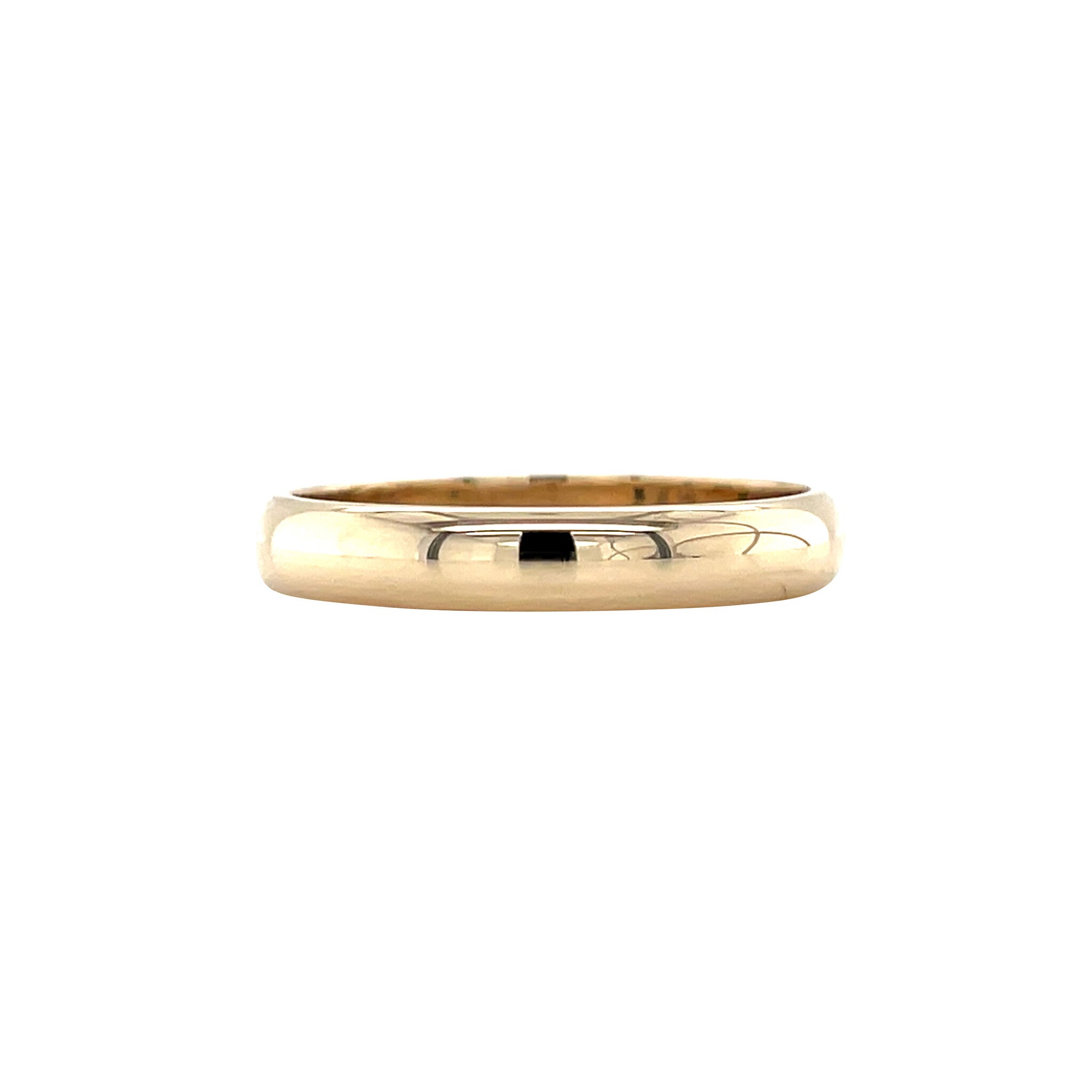 Vintage smooth gold wedding band 14 kt
