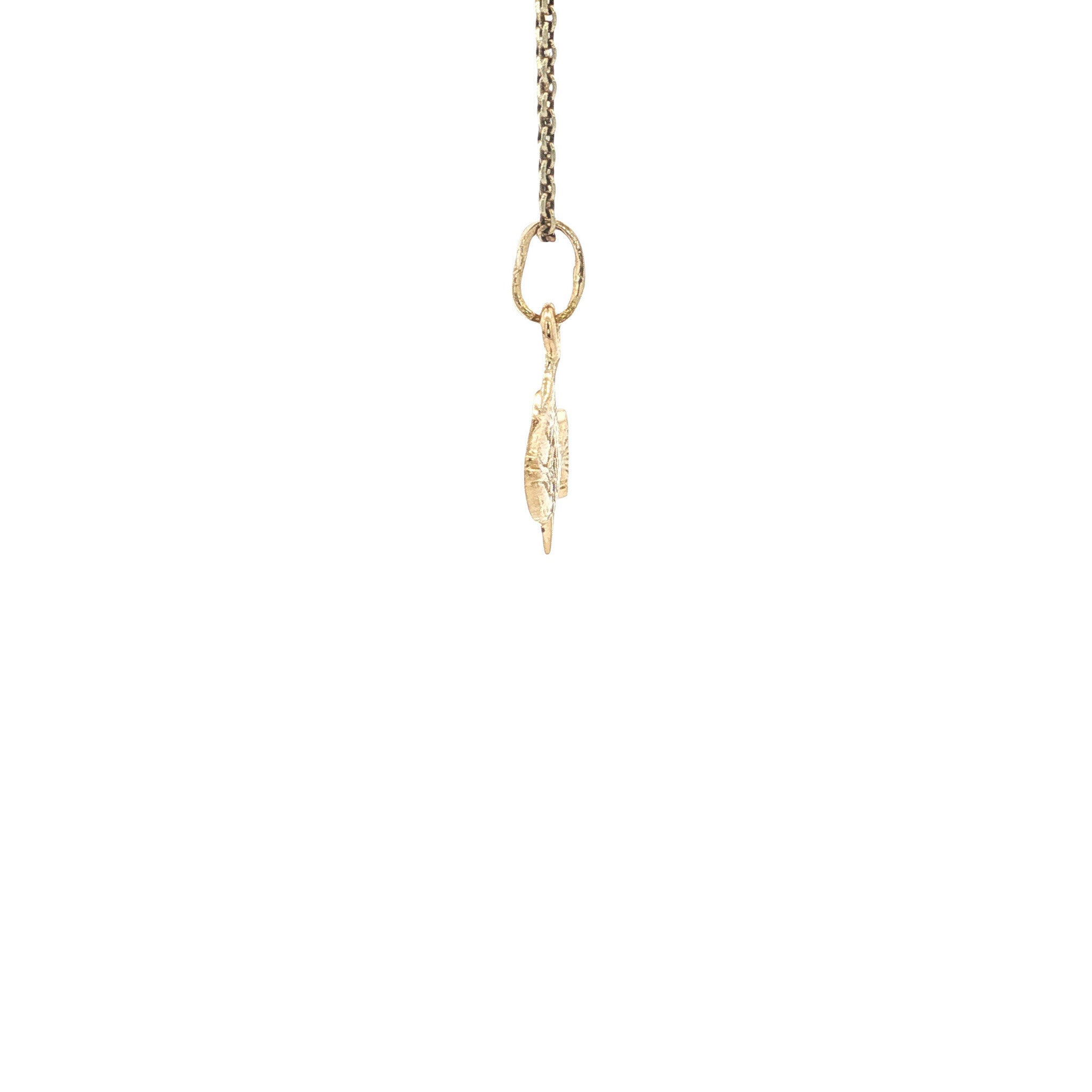 Gouden vintage vis hanger 18 kt