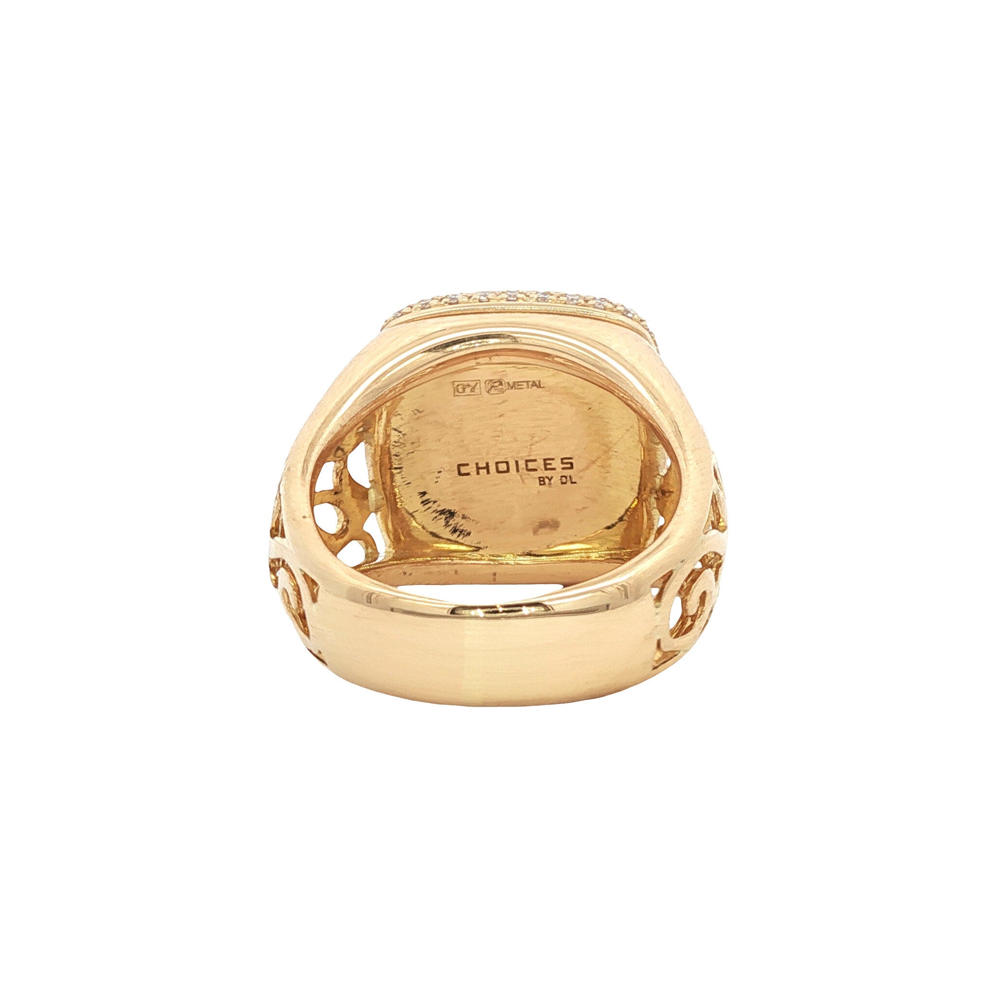 Choises by DL Classic medium ajour ring 18 kt