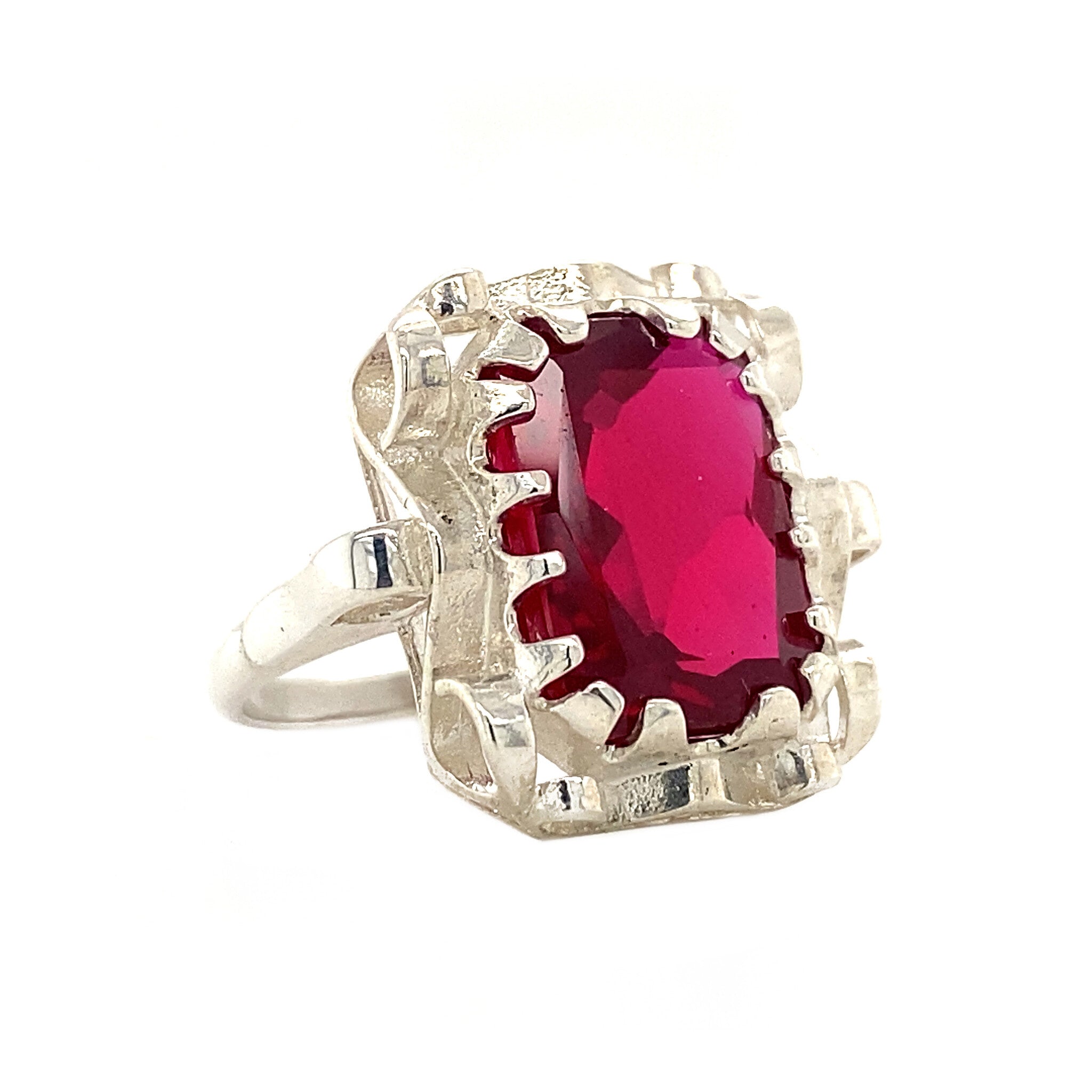 Queen's ring 925 - Hot Pink