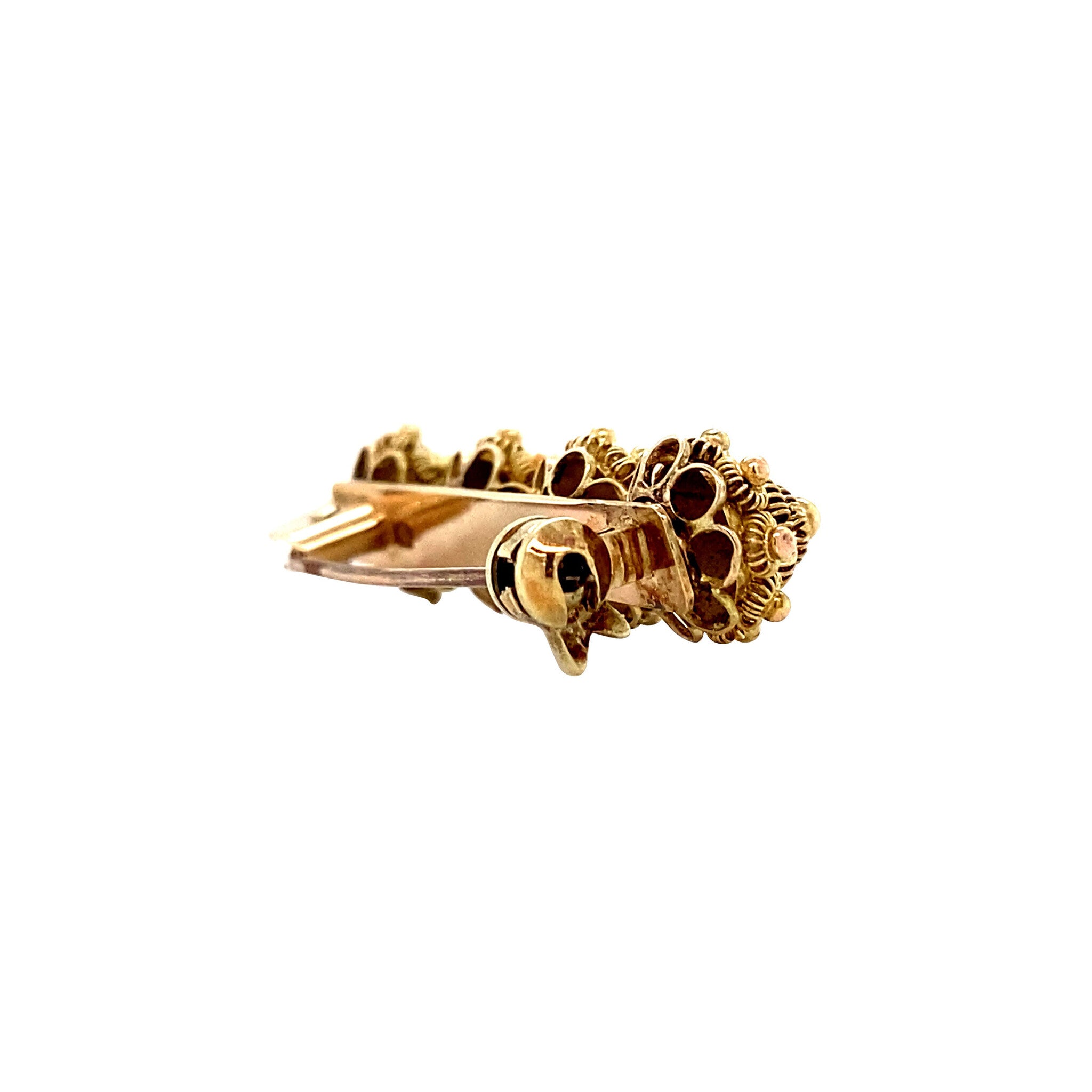Gold Zeeland button brooch 14 kt