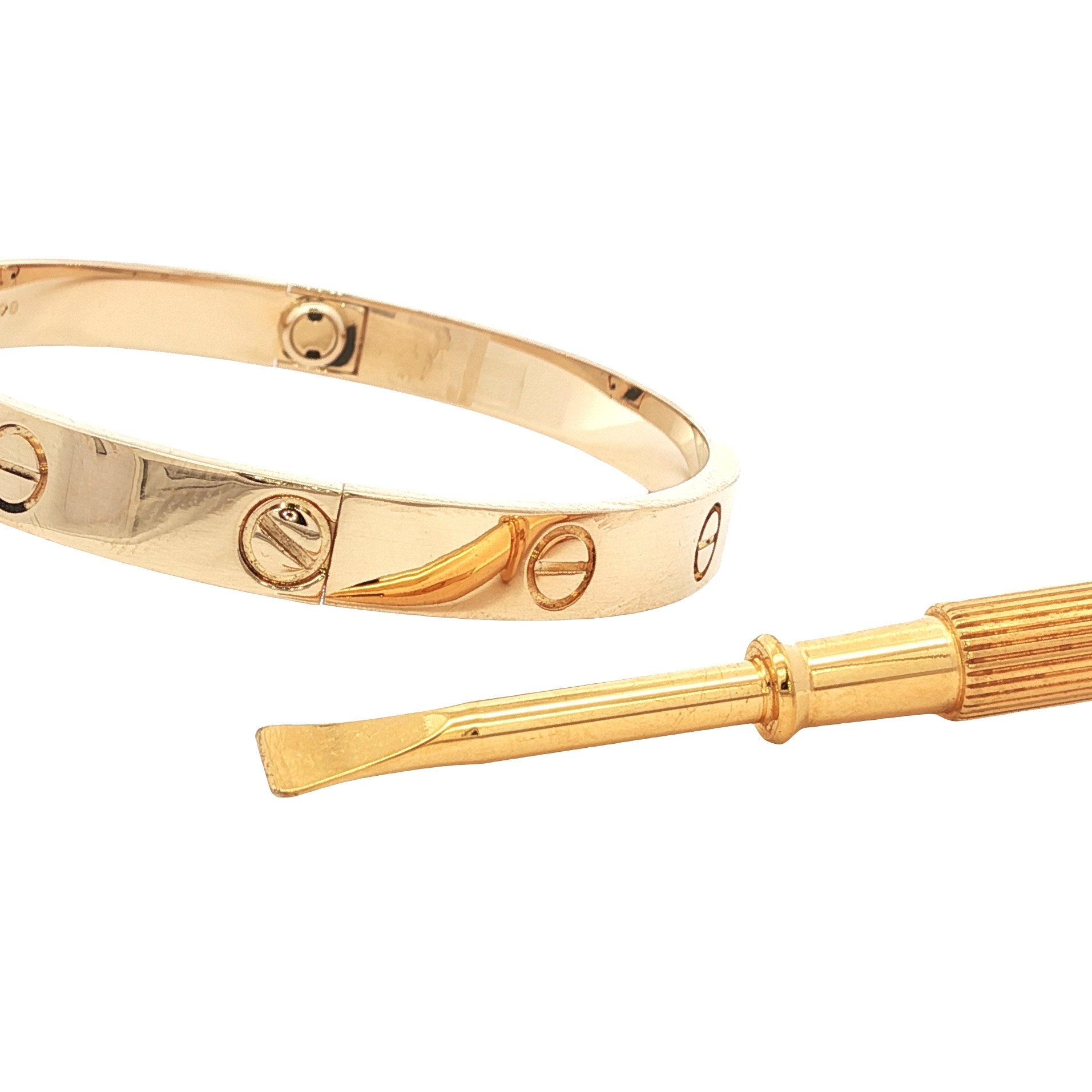 Gouden vintage Cartier LOVE armband 18 kt