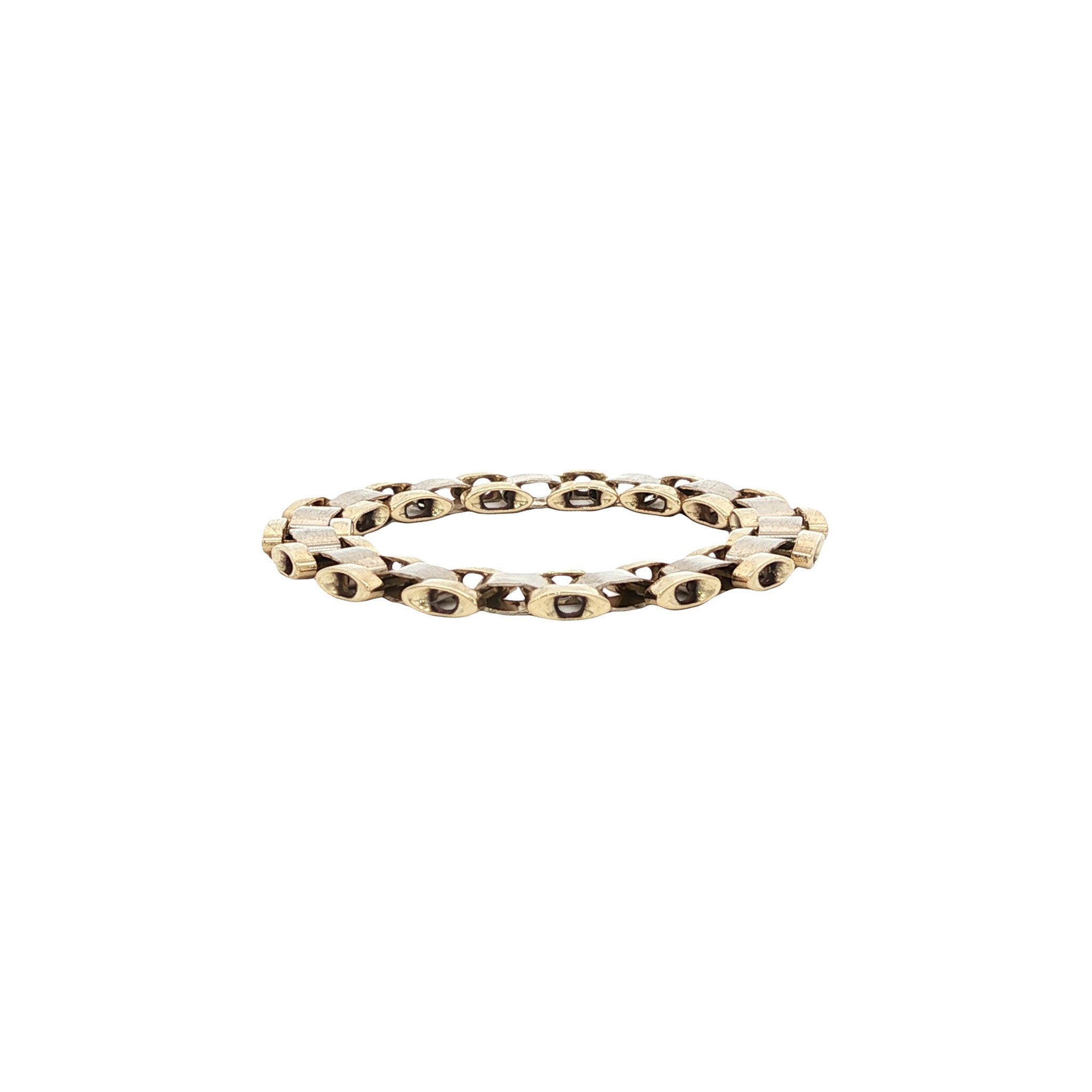 Bicolour gouden vintage Rolex ring 14 kt
