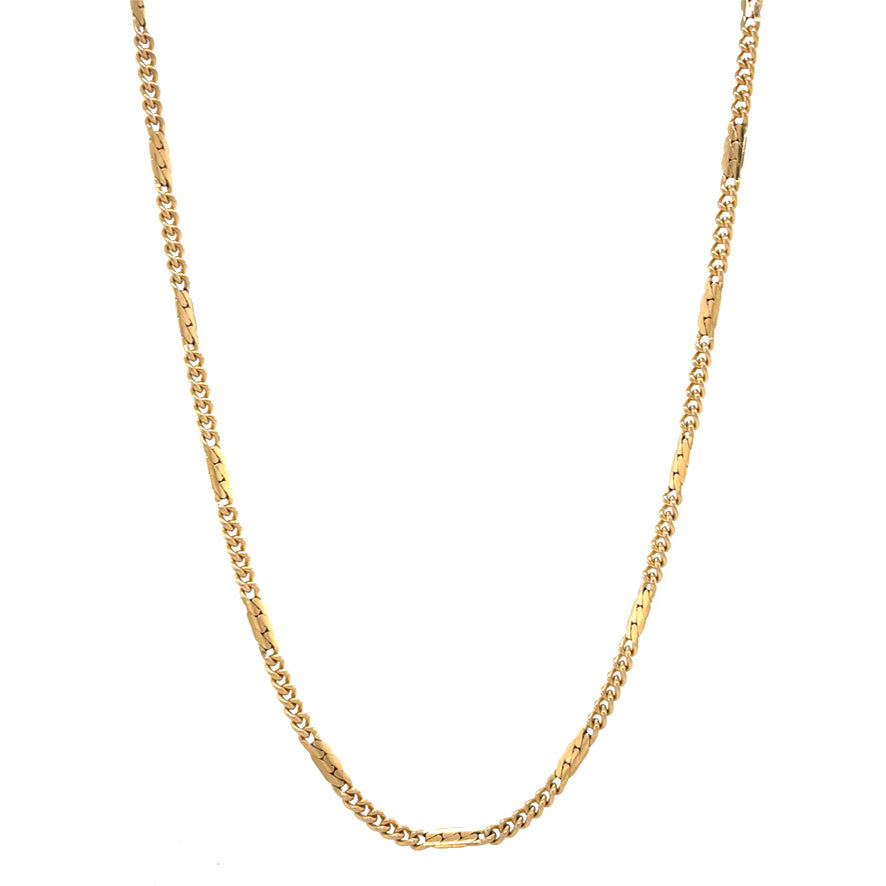 Gouden vintage fantasie collier 14 krt