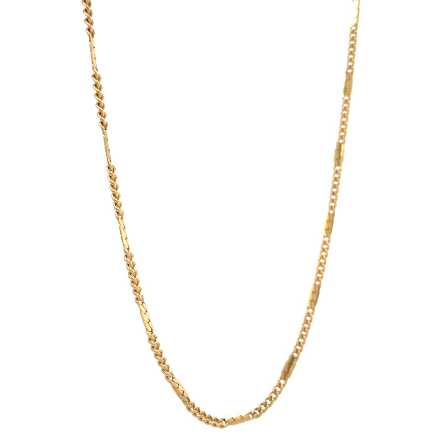 Vintage gold fantasy necklace 14 kt