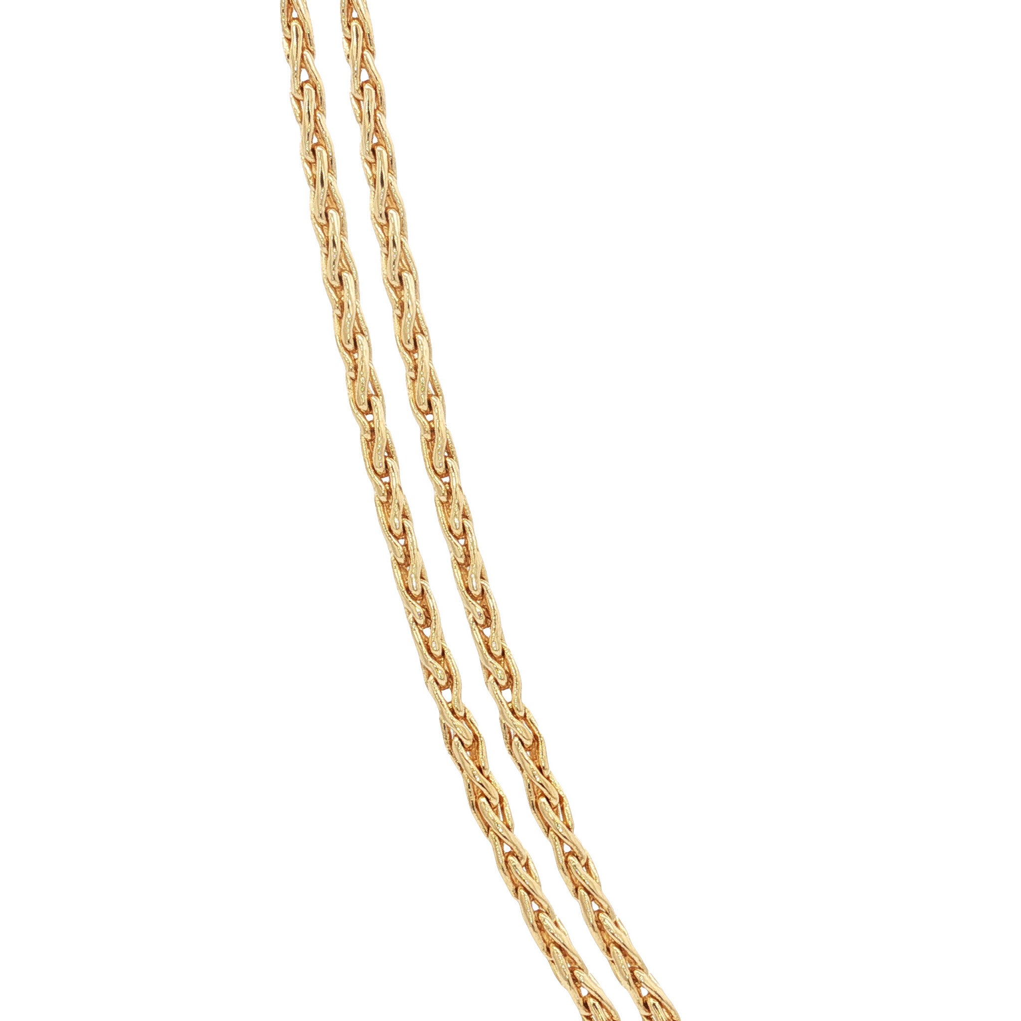 Gouden vintage vossenstaart collier 18 kt