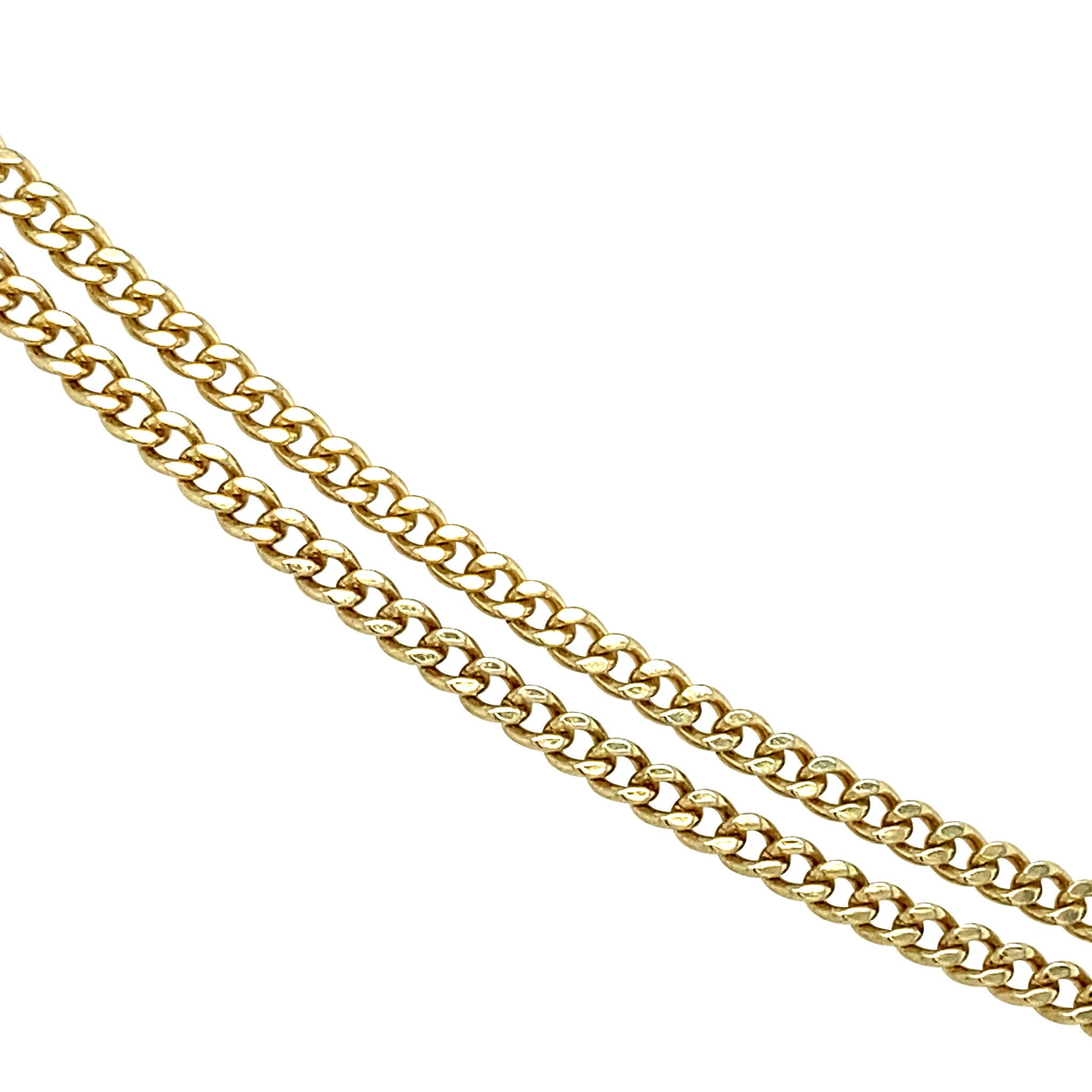 Gold necklace gourmet 59 cm 14 krt