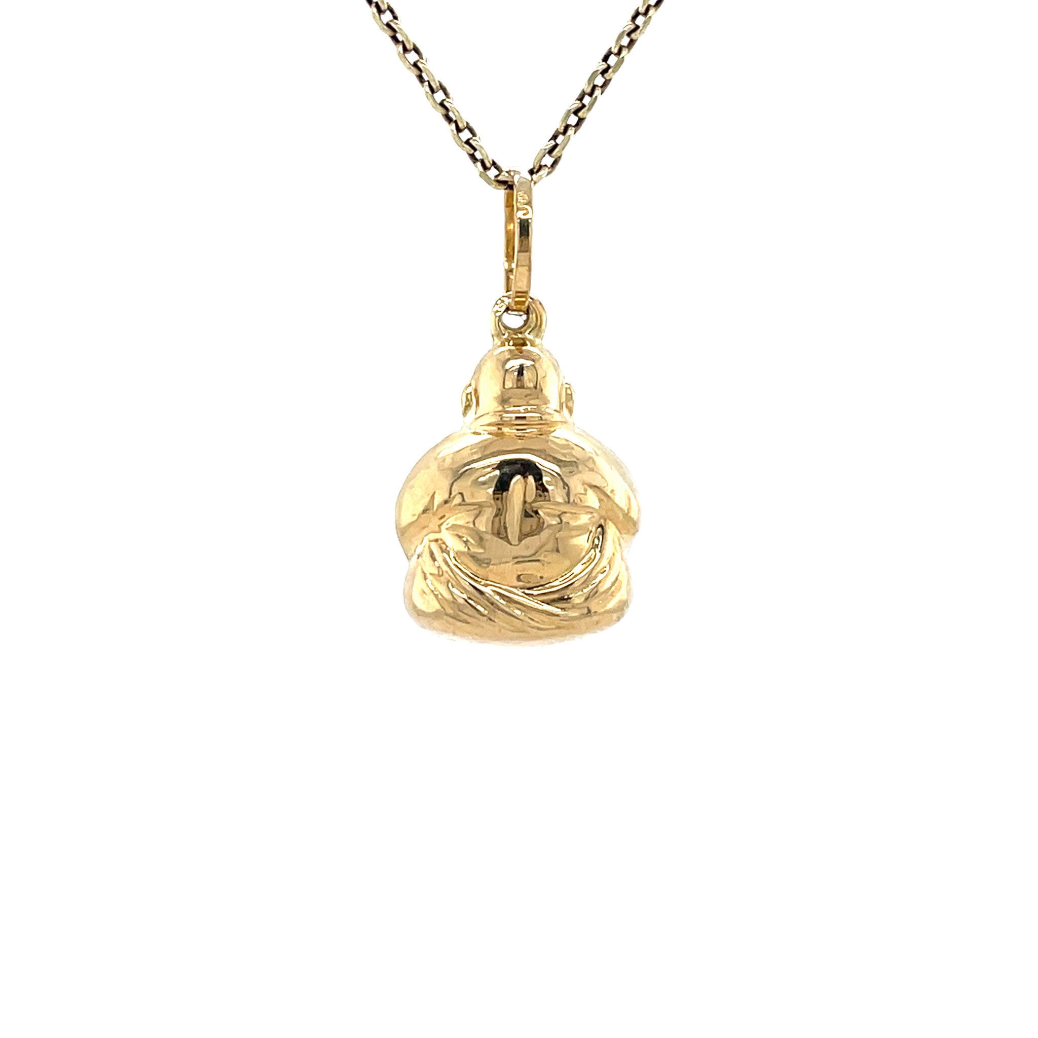 Vintage 14 kt gold Buddha pendant