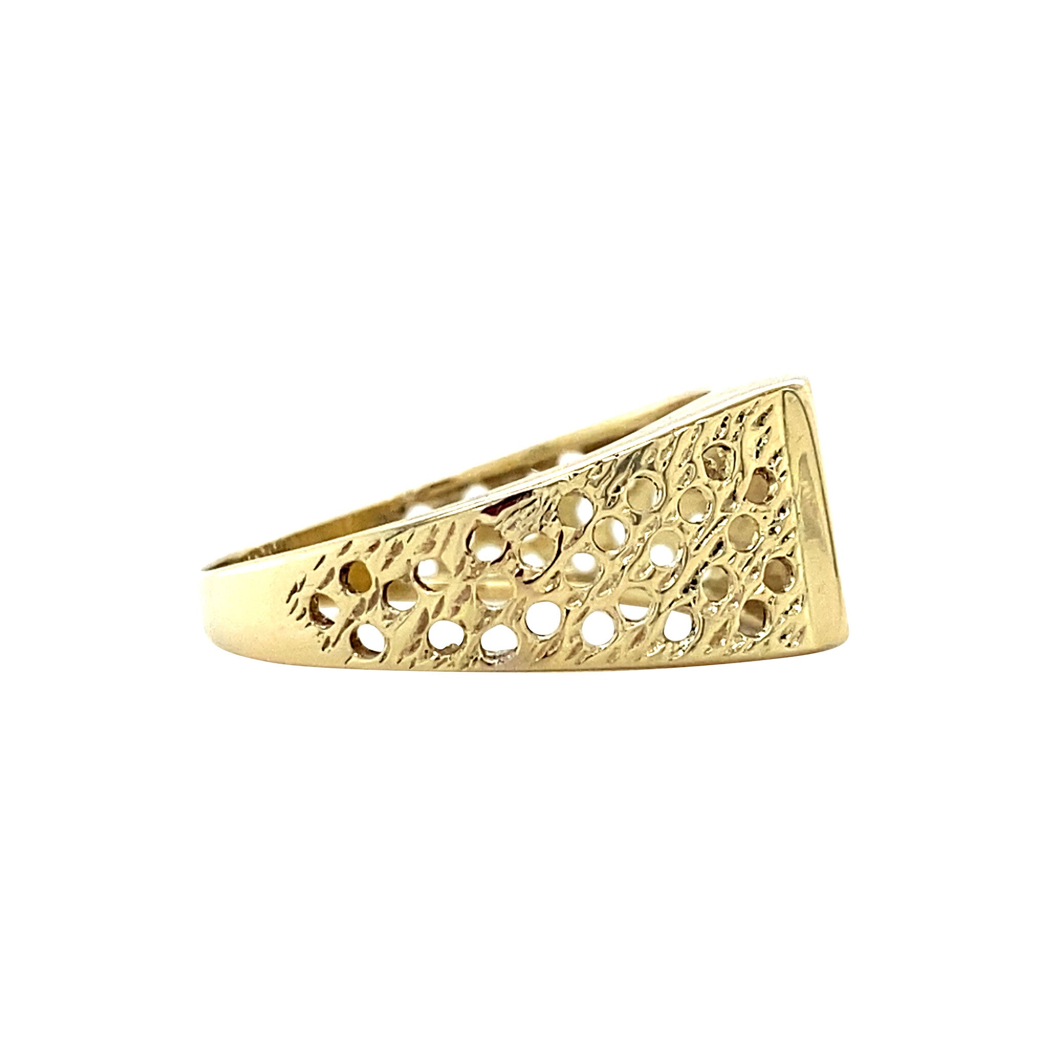 Vintage 14 kt gold signet ring