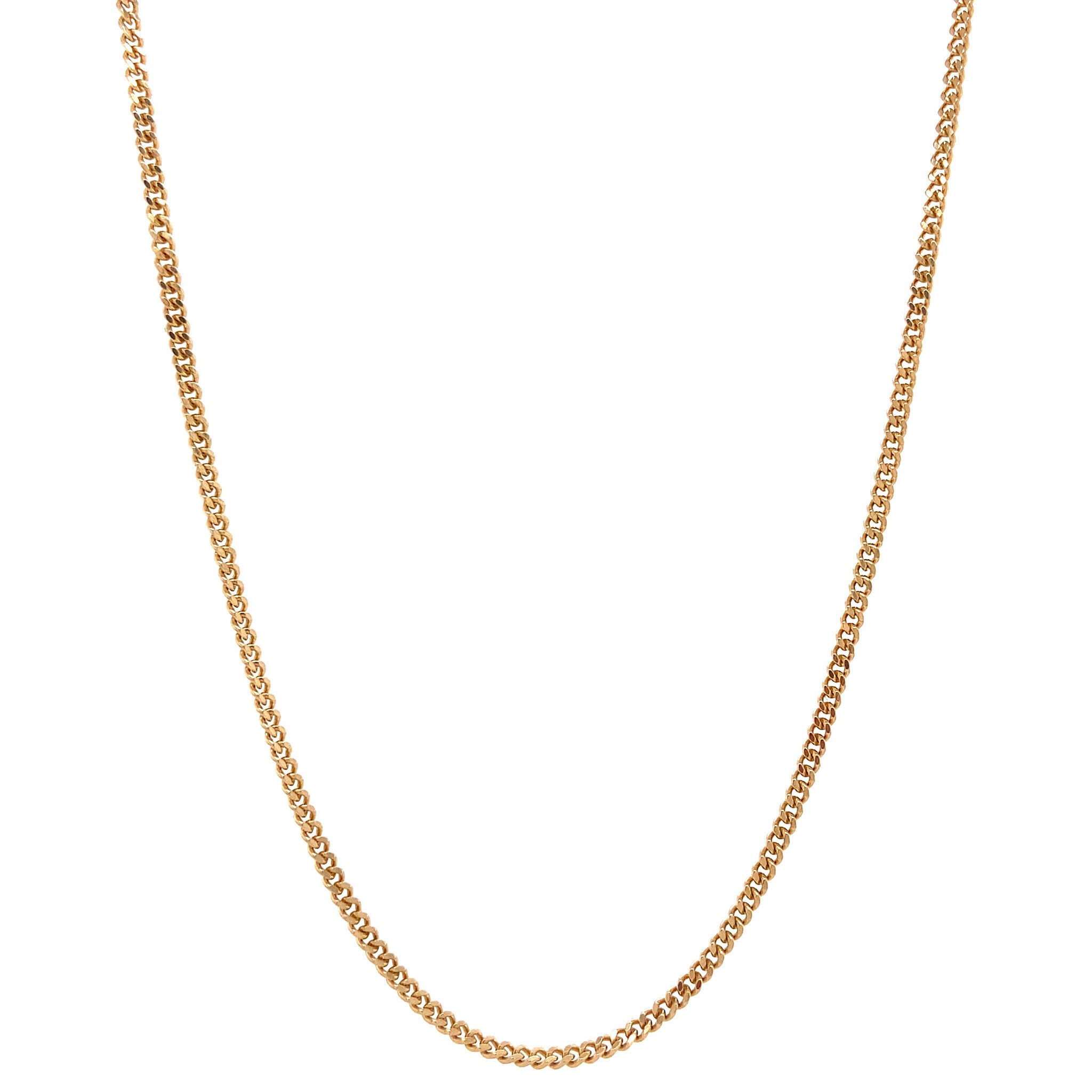 Gold length necklace gourmet 47.5 cm 14 krt