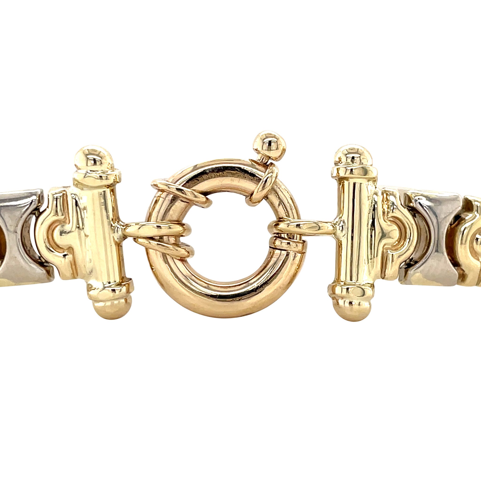 Bicolour gold vintage bracelet 14 kt